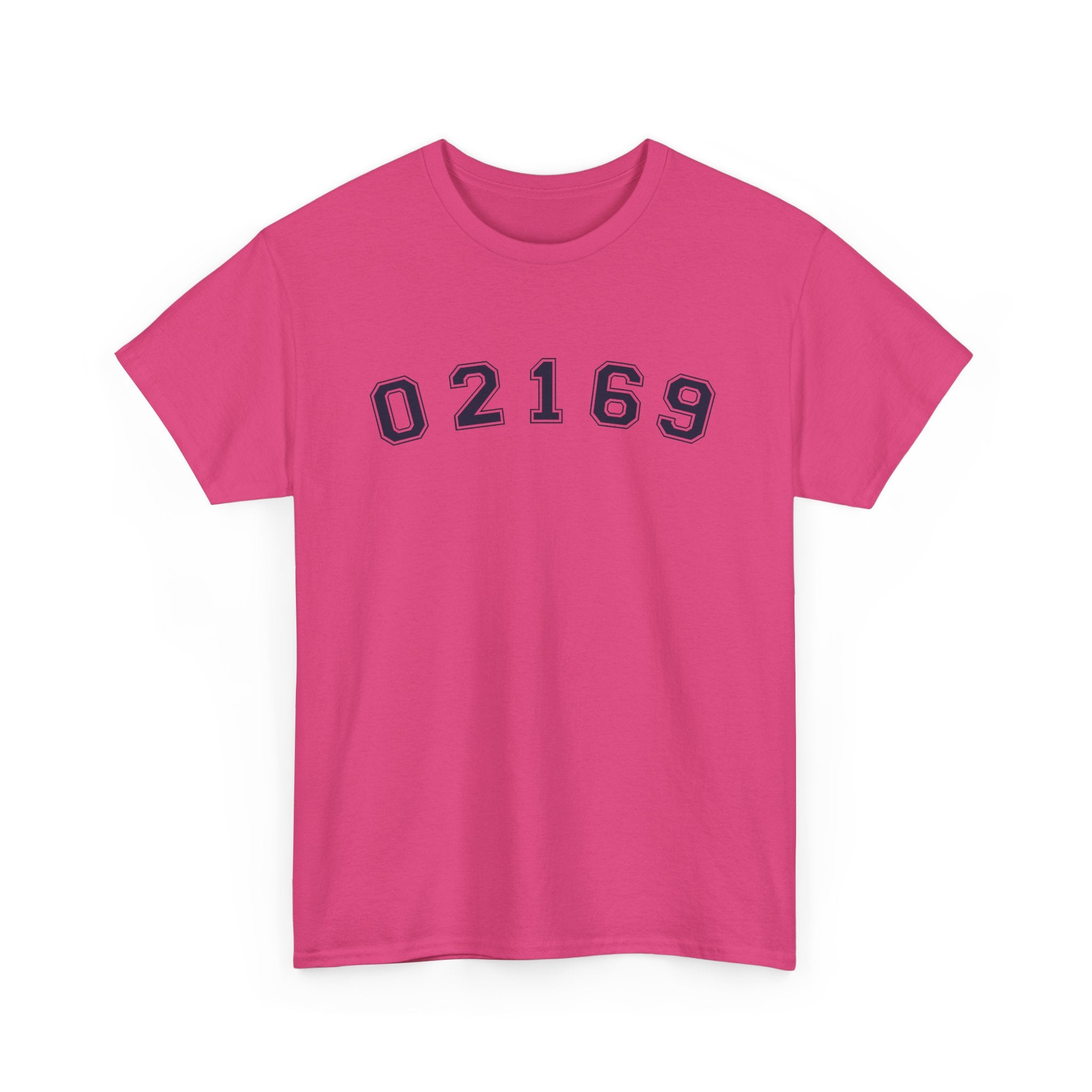 02169-Quincy Zip Code T-shirt Navy Text