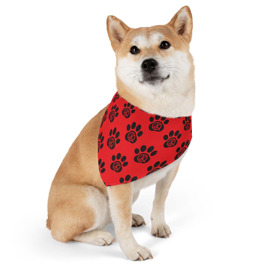QK Pet Bandana Collar- Red