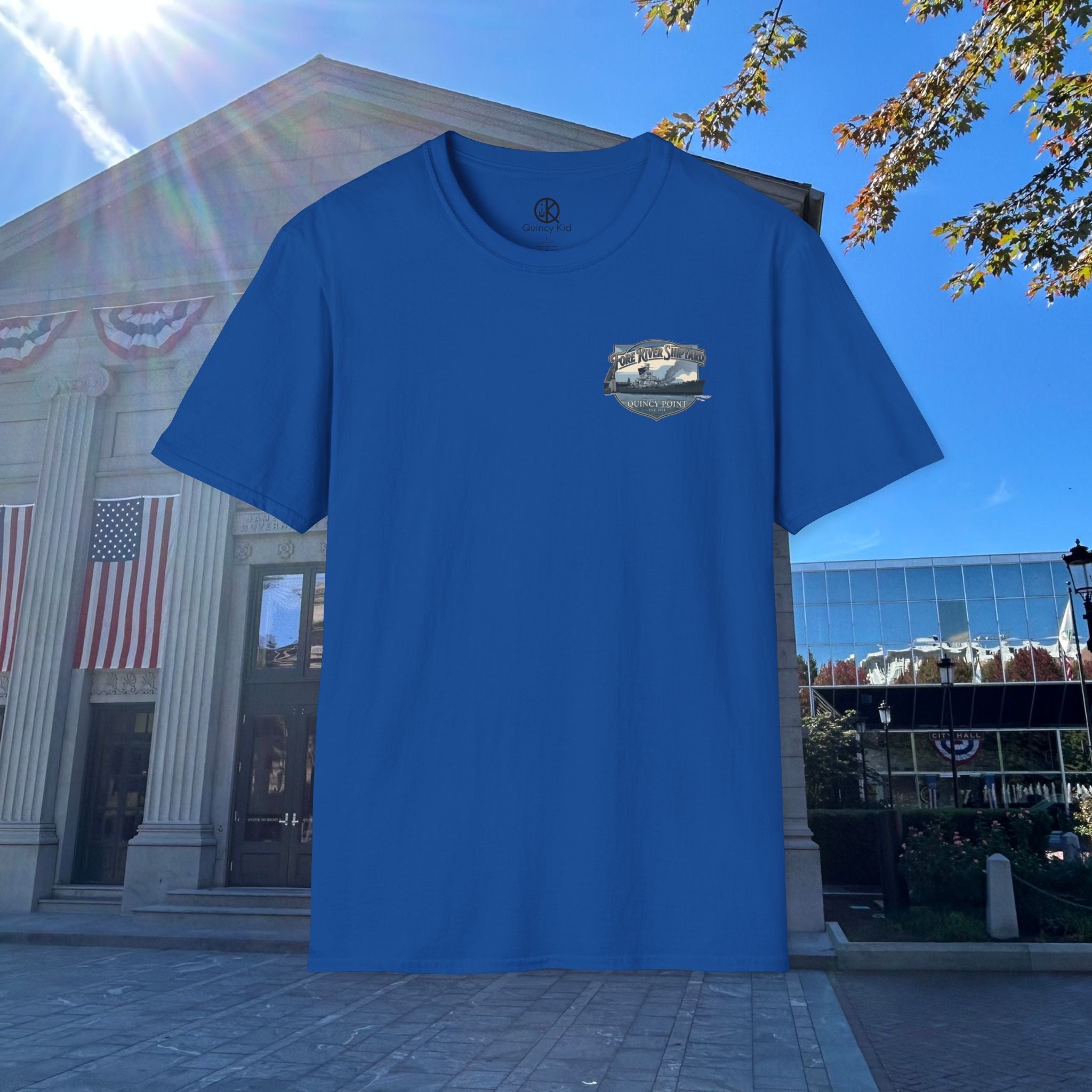 USS Massachusetts Fore River Shipyard T-Shirt