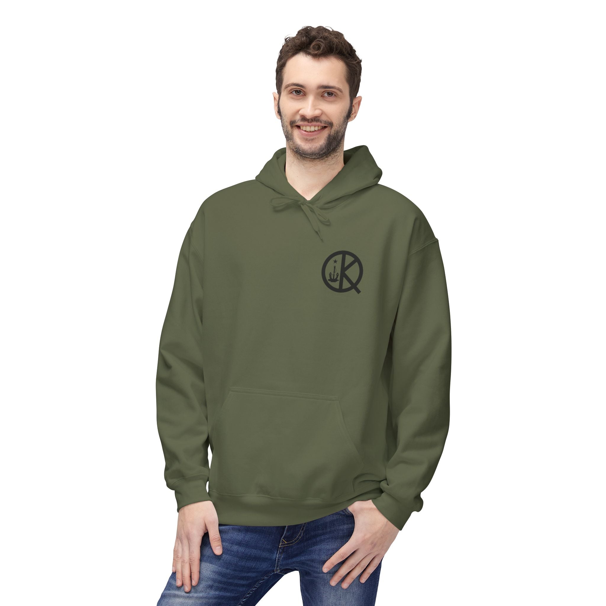 Quincy Quarries Permit Softstyle Hoodie- Black Text