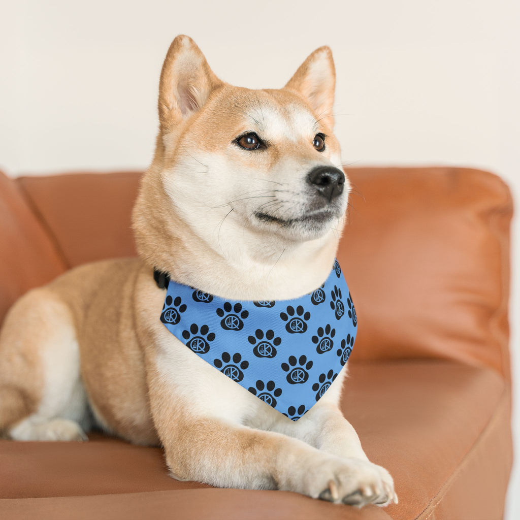 QK Pet Bandana Collar- Light Blue