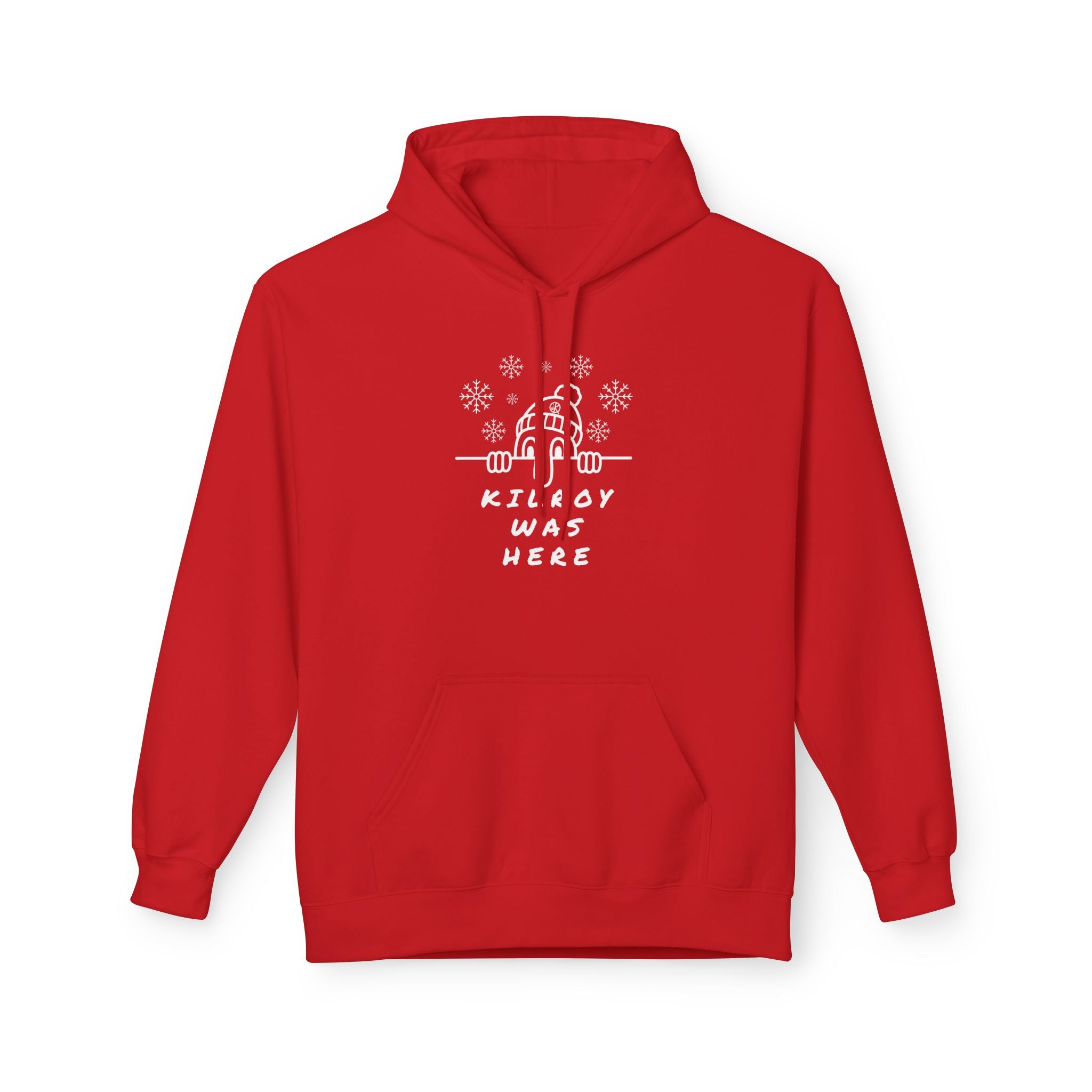 Kilroy Was Here Winter White Front Softstyle Hoodie