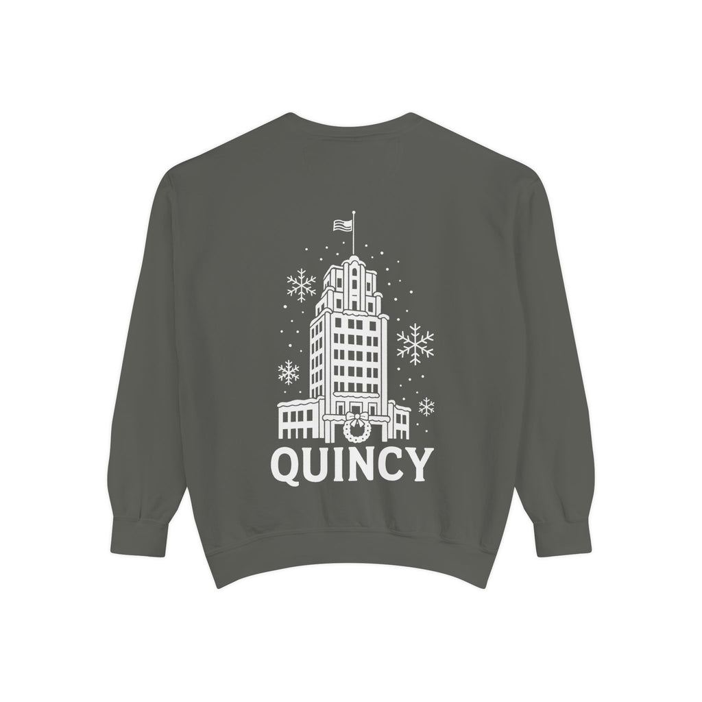 Quincy Center Holiday Sweatshirt- Back