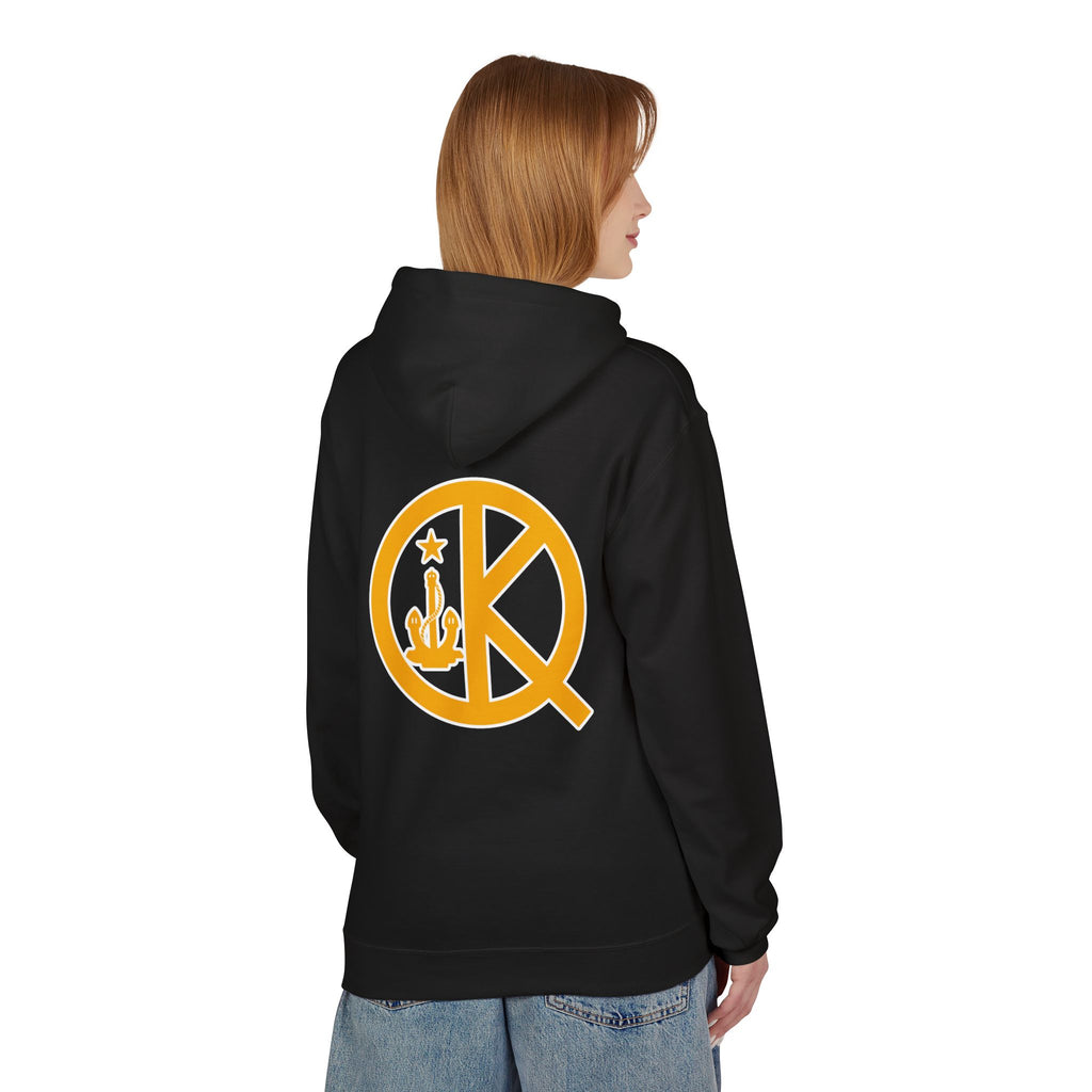 Quincy Kid- Black and Gold Softstyle Hoodie