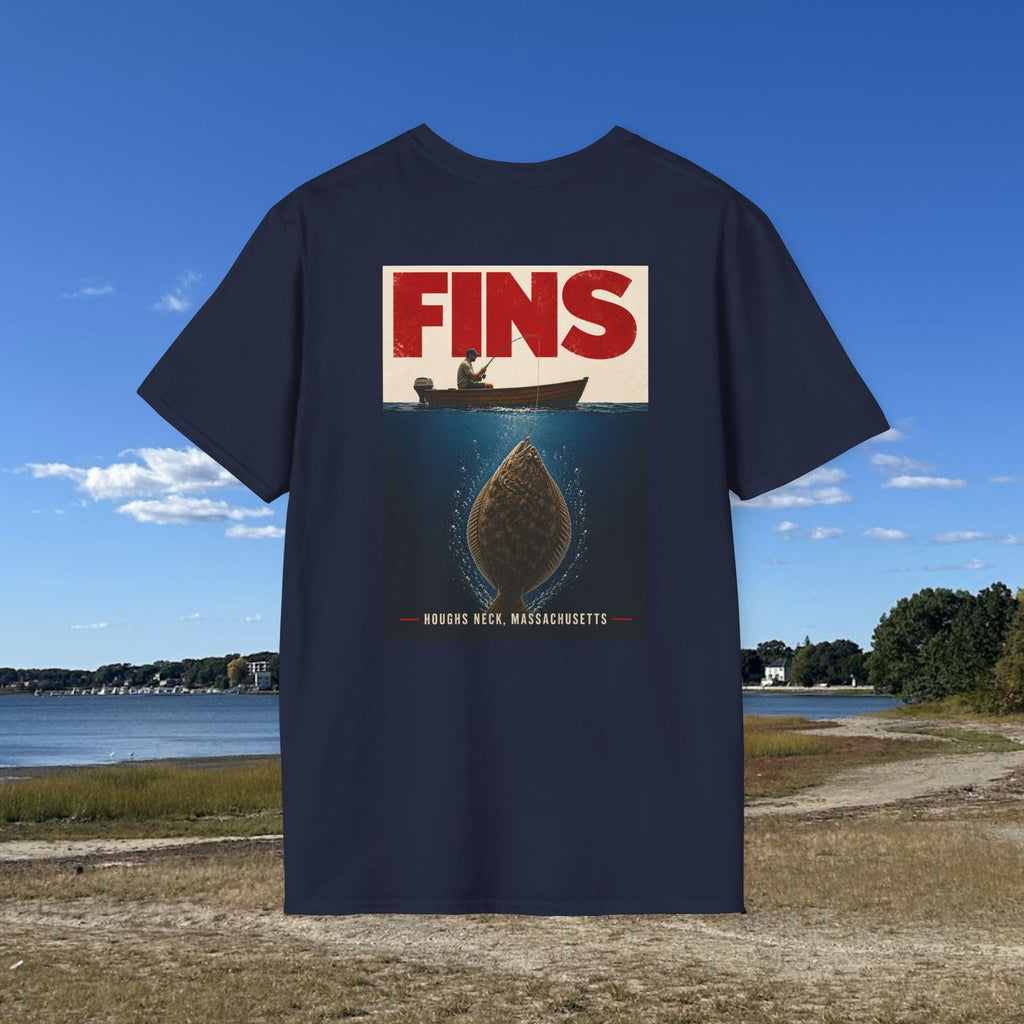 Houghs Neck Flounder vs. Fisherman Jaws T-Shirt