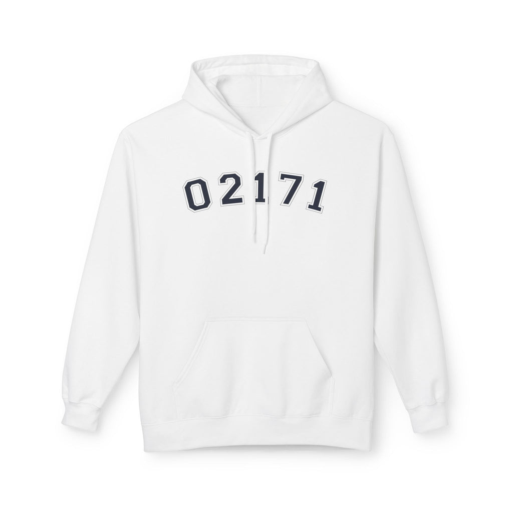 02171- Quincy Zip Code Sweatshirt Navy Text