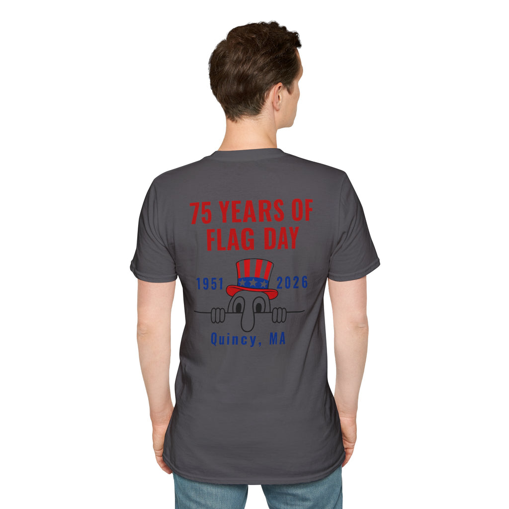 Kilroy Was Here Flag Day T-Shirt — Quincy 75th Anniversary