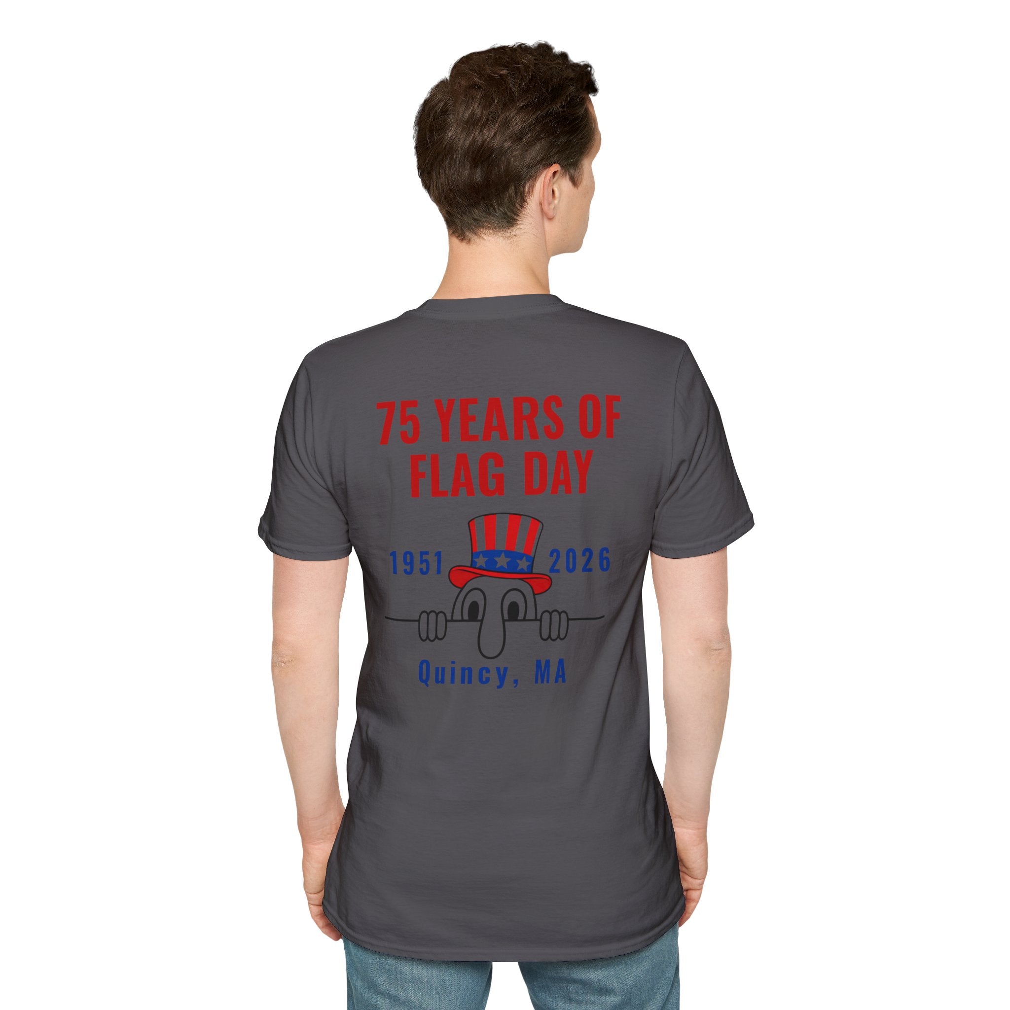 Kilroy Was Here Flag Day T-Shirt — Quincy 75th Anniversary