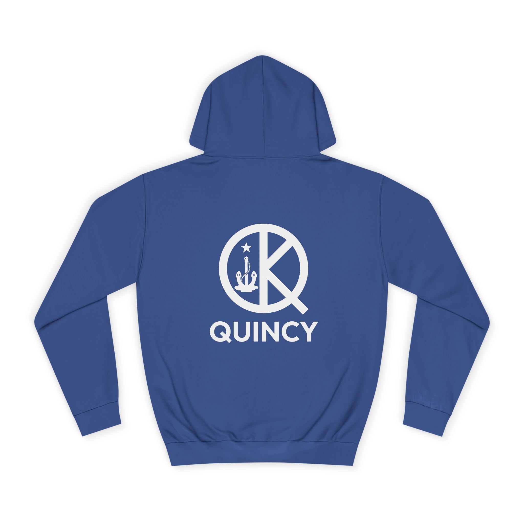 Quincy- Blue and White Hoodie