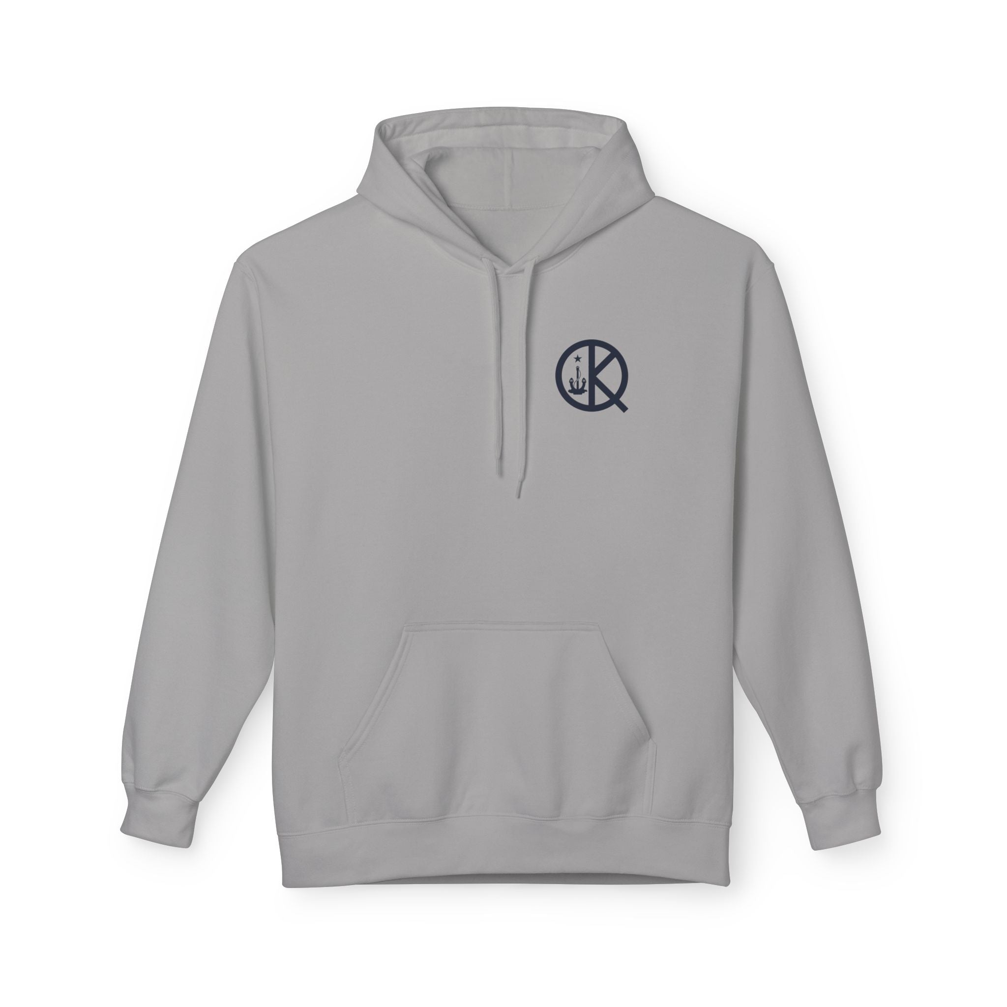 Quincy Kid Softstyle Hoodie with Emblem- Navy