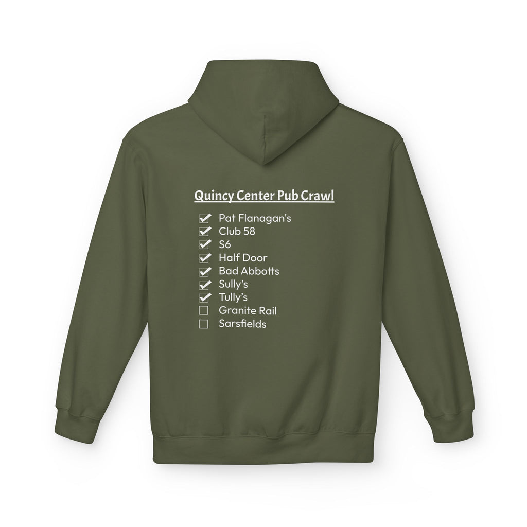 Quincy Center Pub Crawl Throwback Hoodie