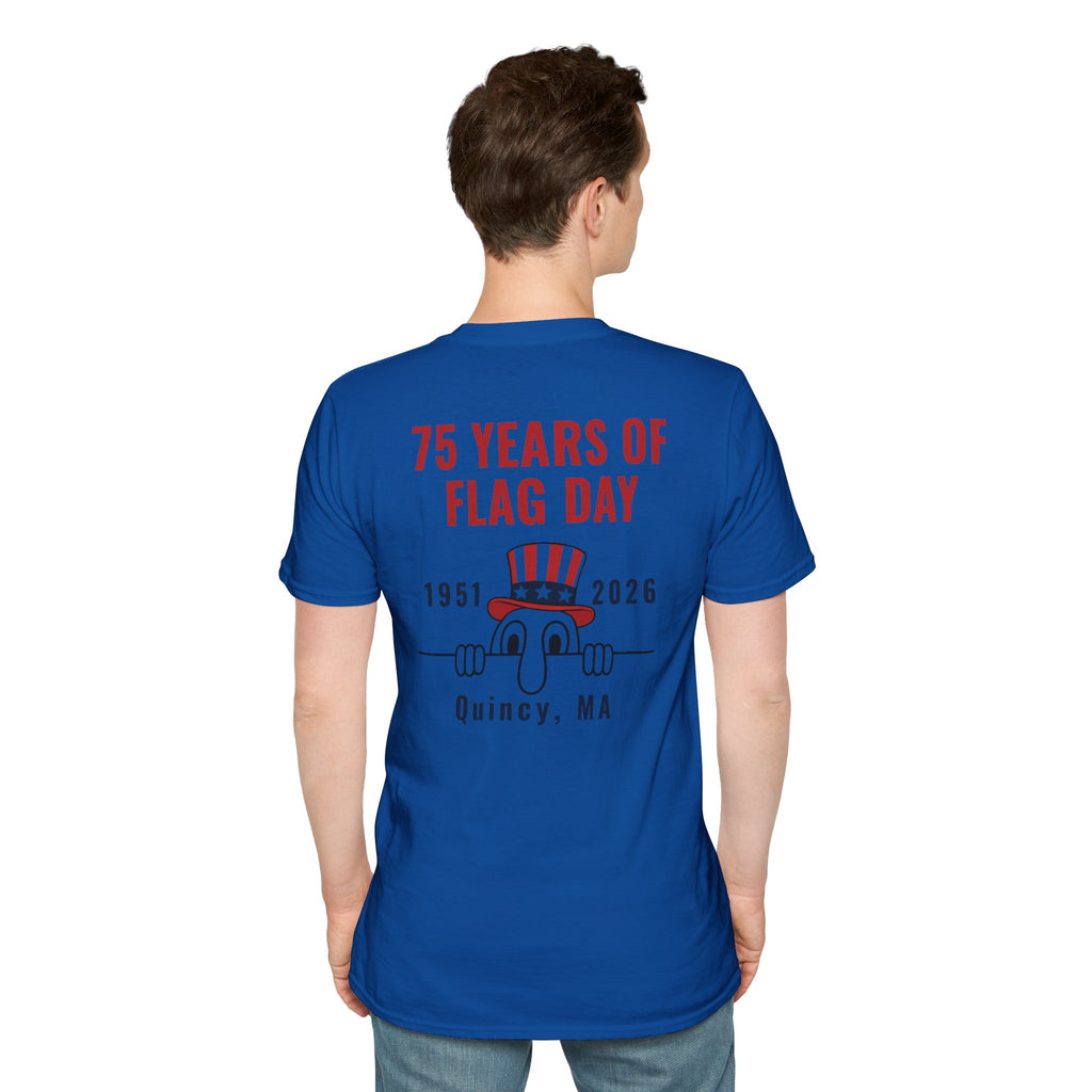 Kilroy Was Here Flag Day T-Shirt — Quincy 75th Anniversary