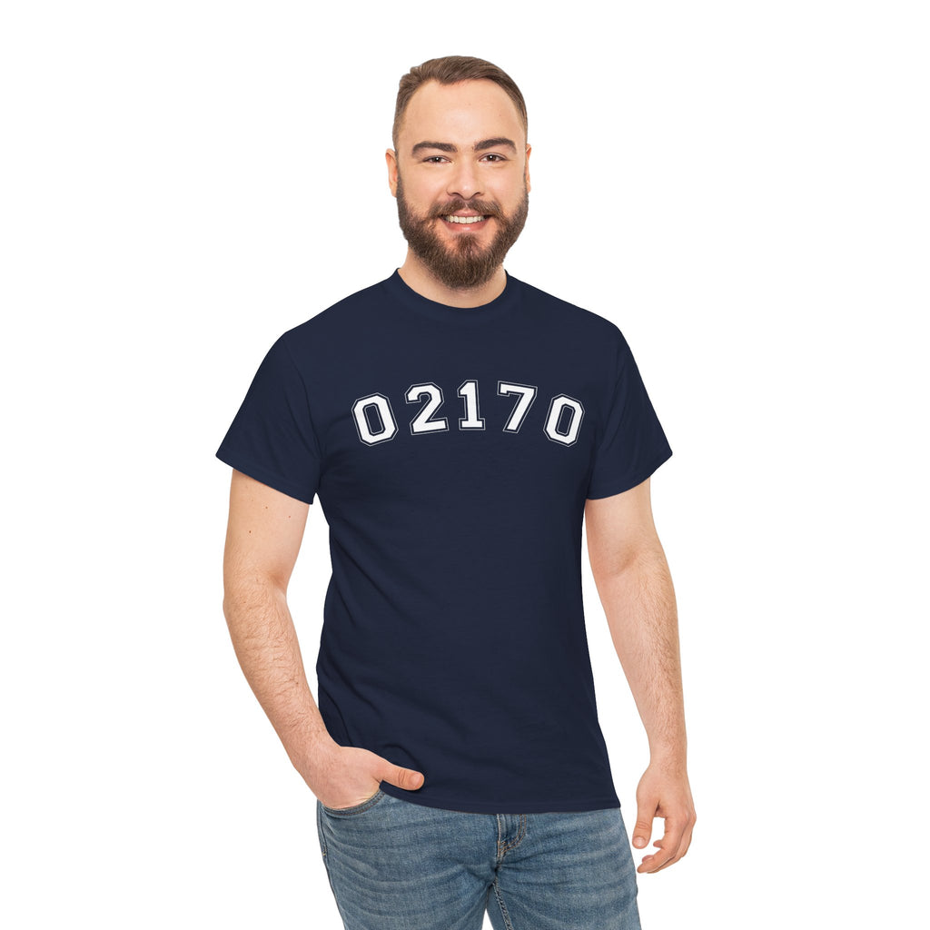 02170- Quincy Zip Code T-shirt White Text