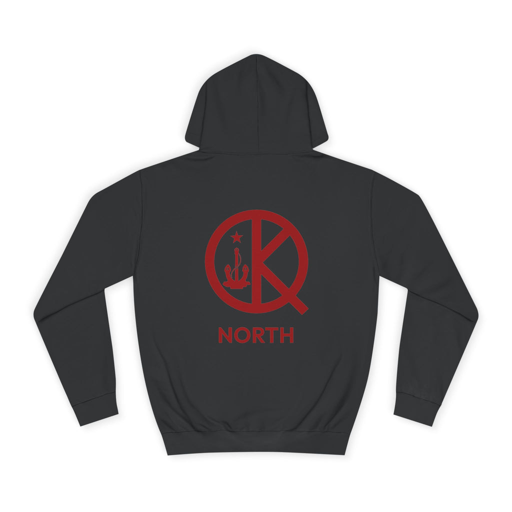 North Quincy- Red and Black Hoodie
