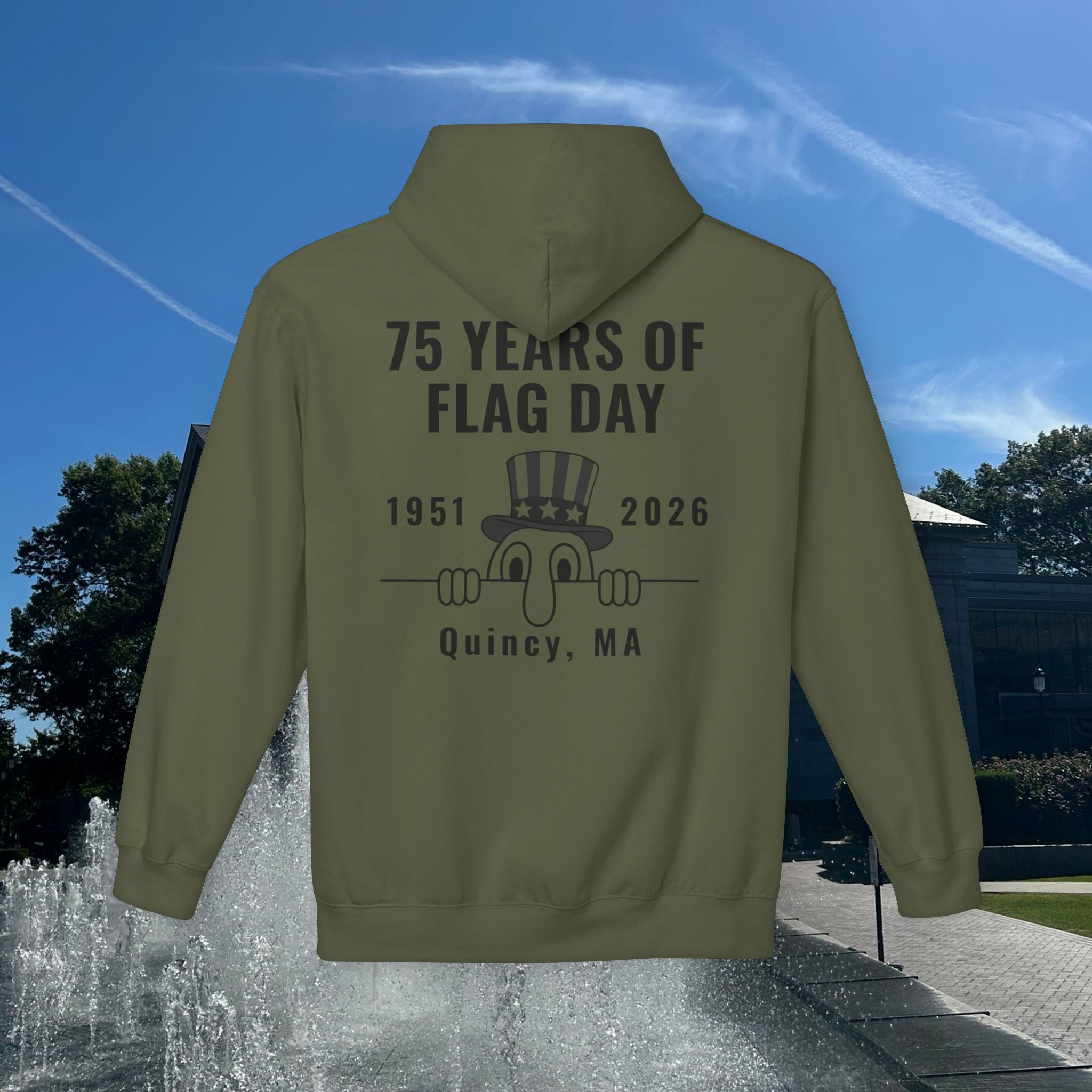 Kilroy Was Here Flag Day 75th Anniversary Hoodie