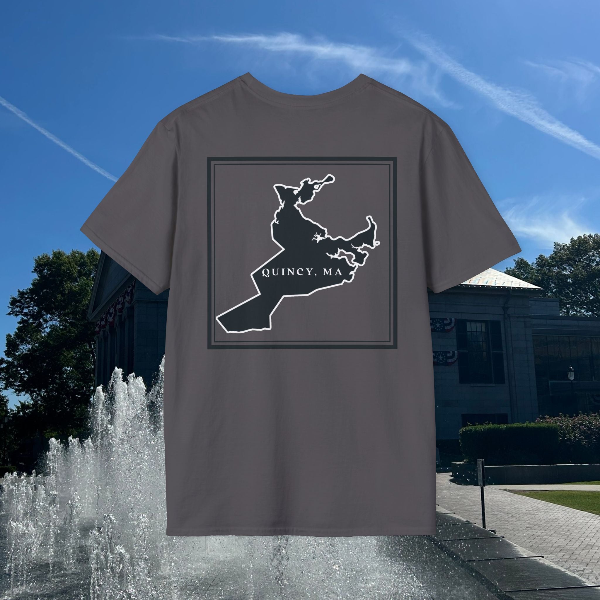 Quincy Outline Map T-Shirt