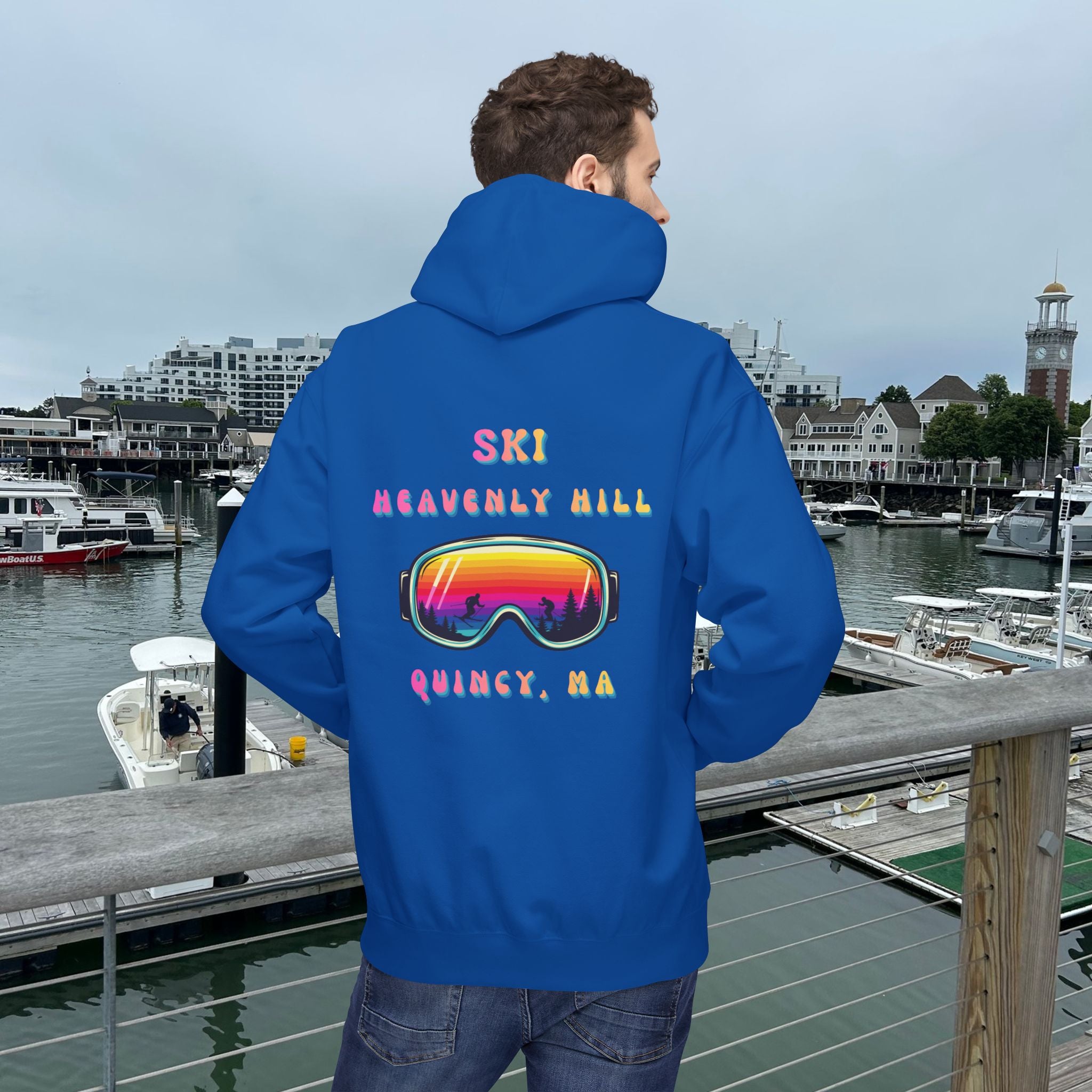 Ski Heavenly Hill Softstyle Hoodie- QK Logo