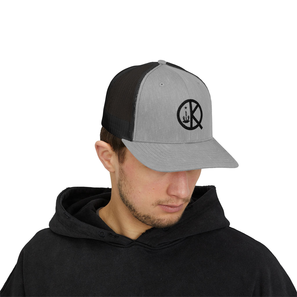 QK Logo Snapback Trucker Cap