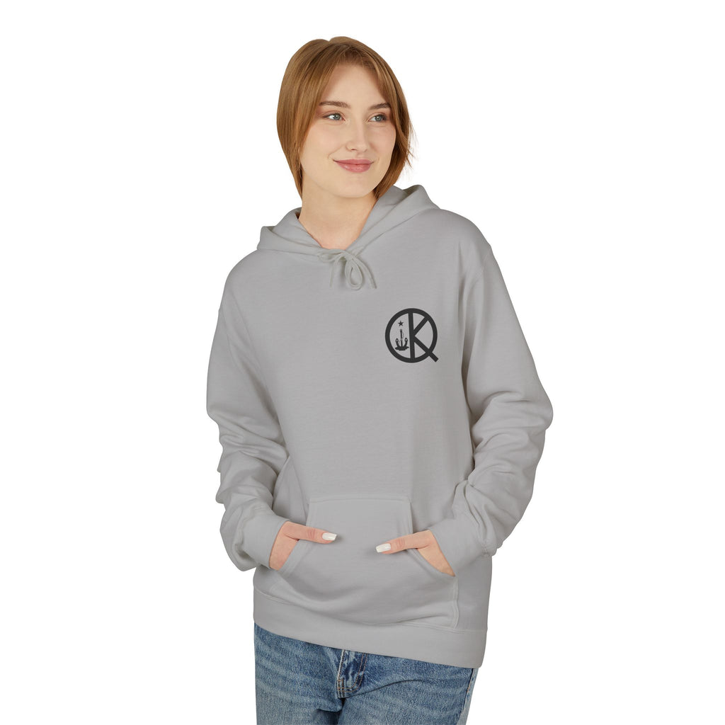Quincy Quarries Permit Softstyle Hoodie- Black Text