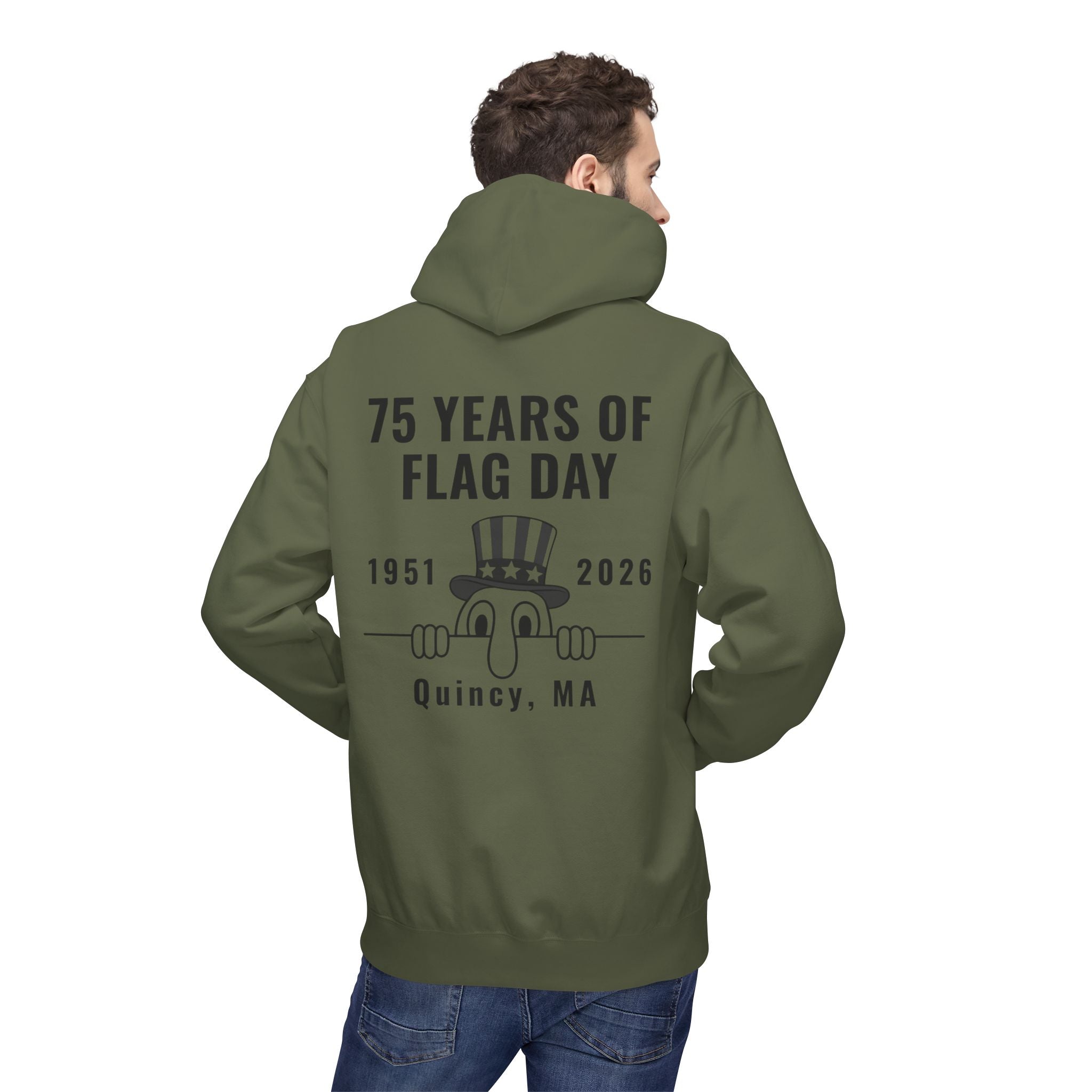 Kilroy Was Here Flag Day 75th Anniversary Hoodie