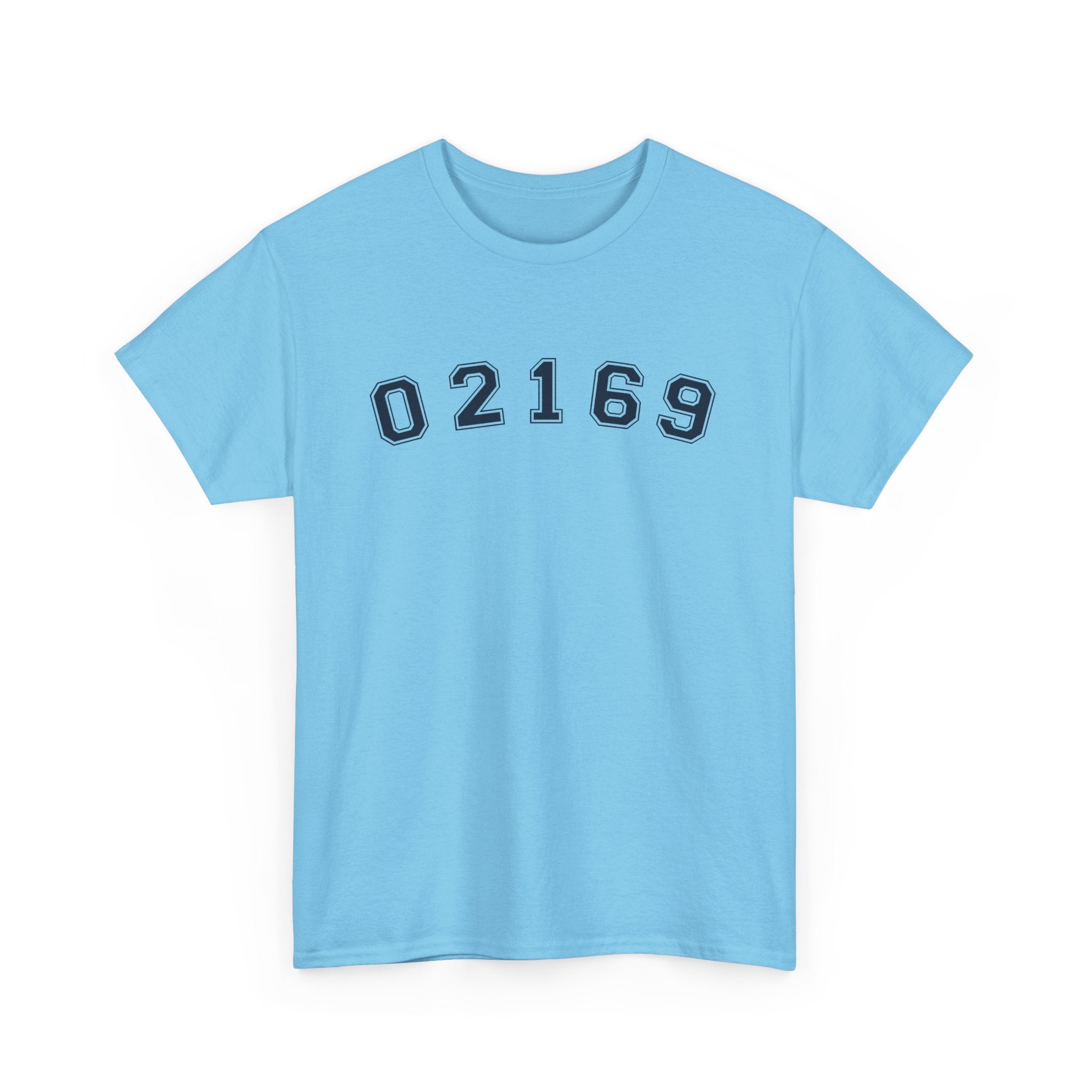 02169-Quincy Zip Code T-shirt Navy Text
