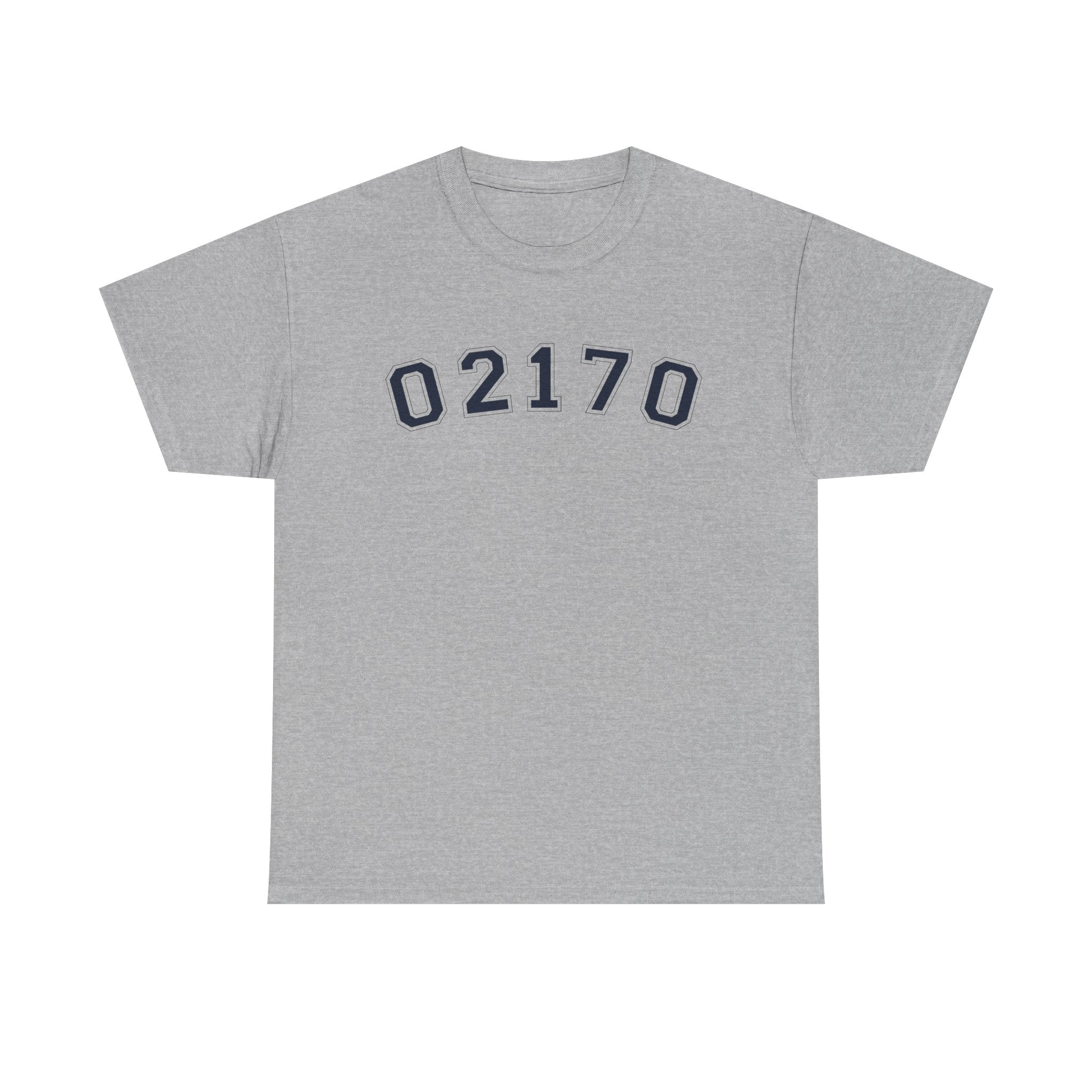 02170- Quincy Zip Code T-shirt Navy Text