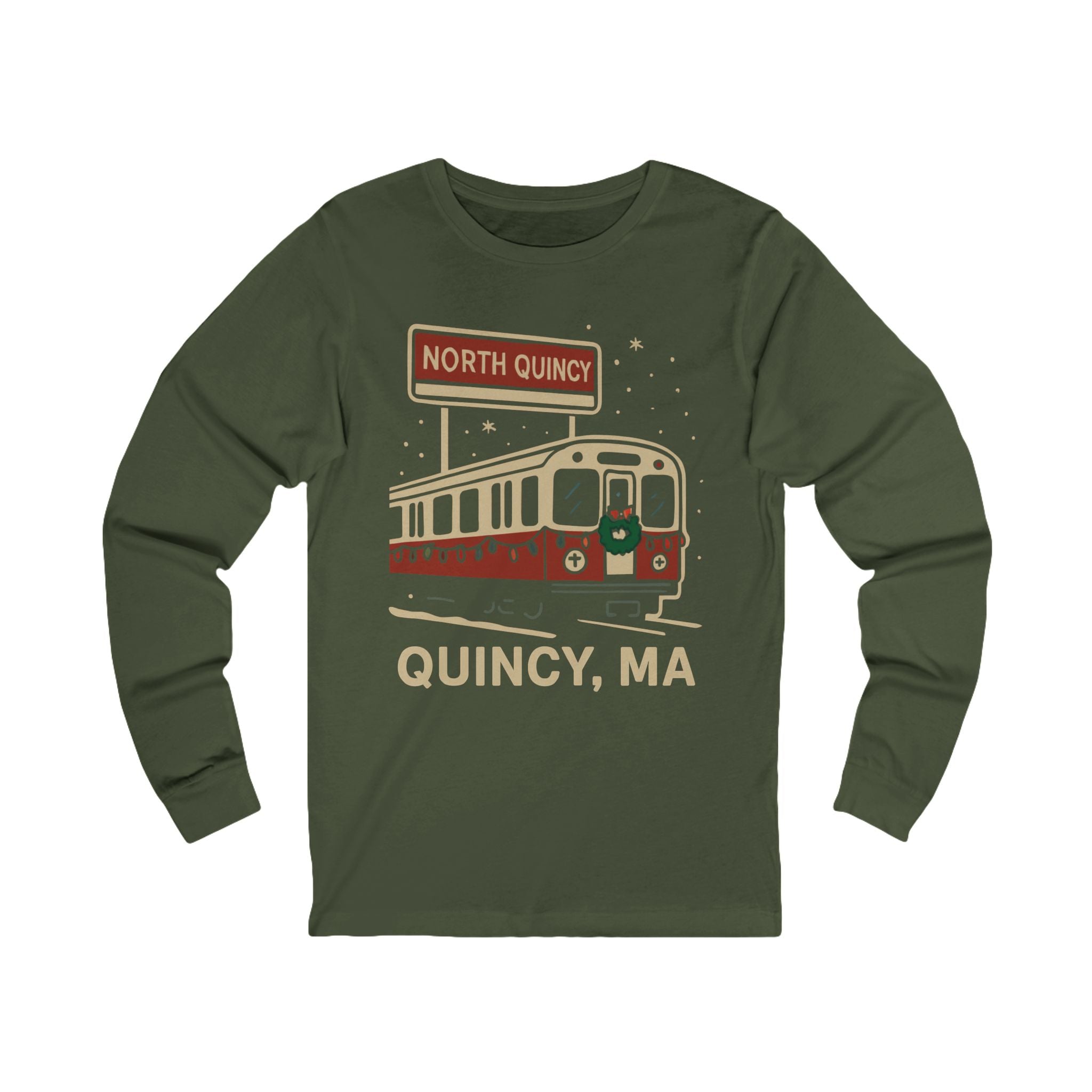 North Quincy Red Line Holiday Longsleeve