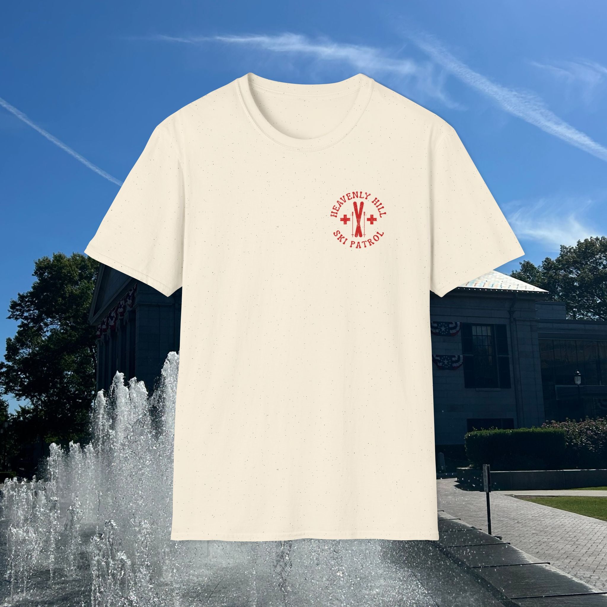 Distressed Heavenly Hill Ski Patrol T-shirt