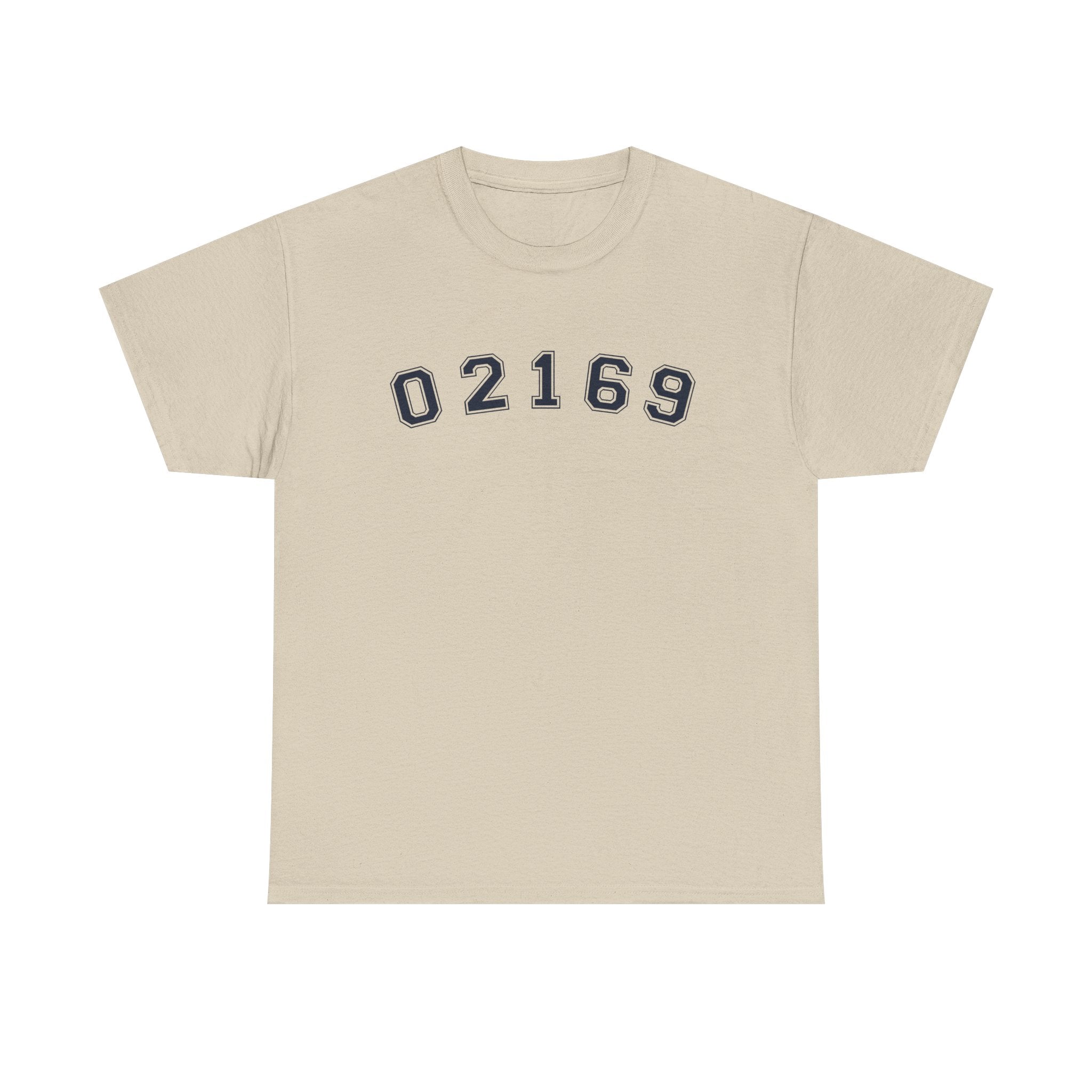 02169-Quincy Zip Code T-shirt Navy Text