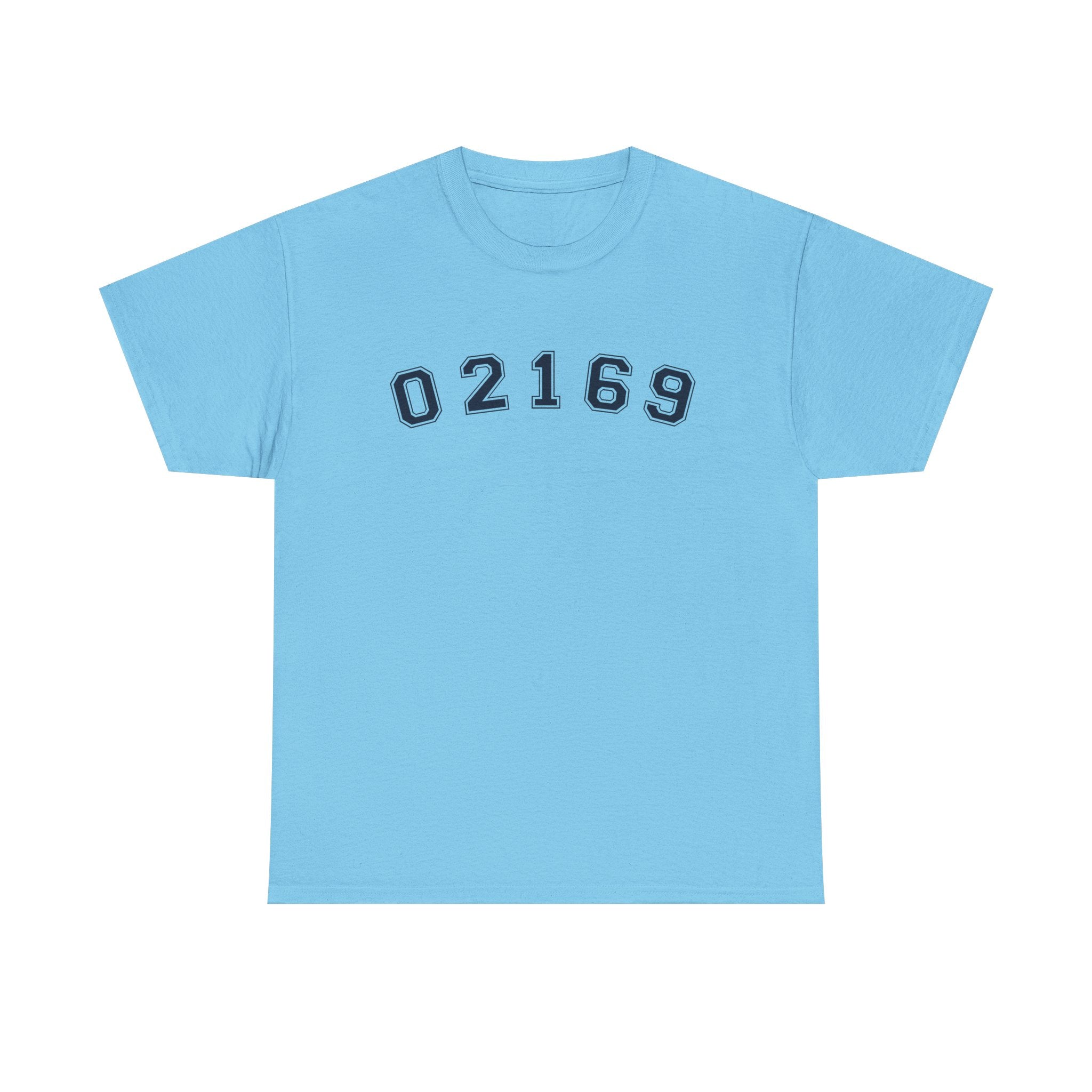 02169-Quincy Zip Code T-shirt Navy Text