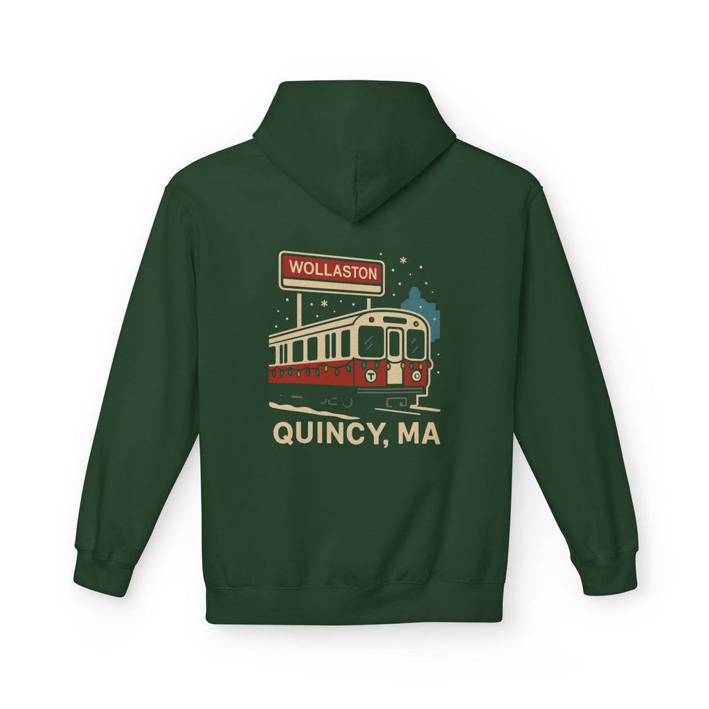 Wollaston Red Line Holiday Softstyle Hoodie- White Logo