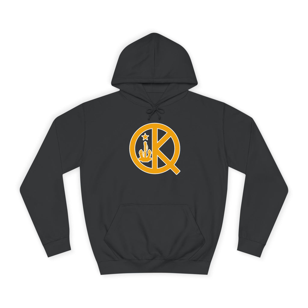 Quincy Kid- Front Black and Gold Logo Hoodie