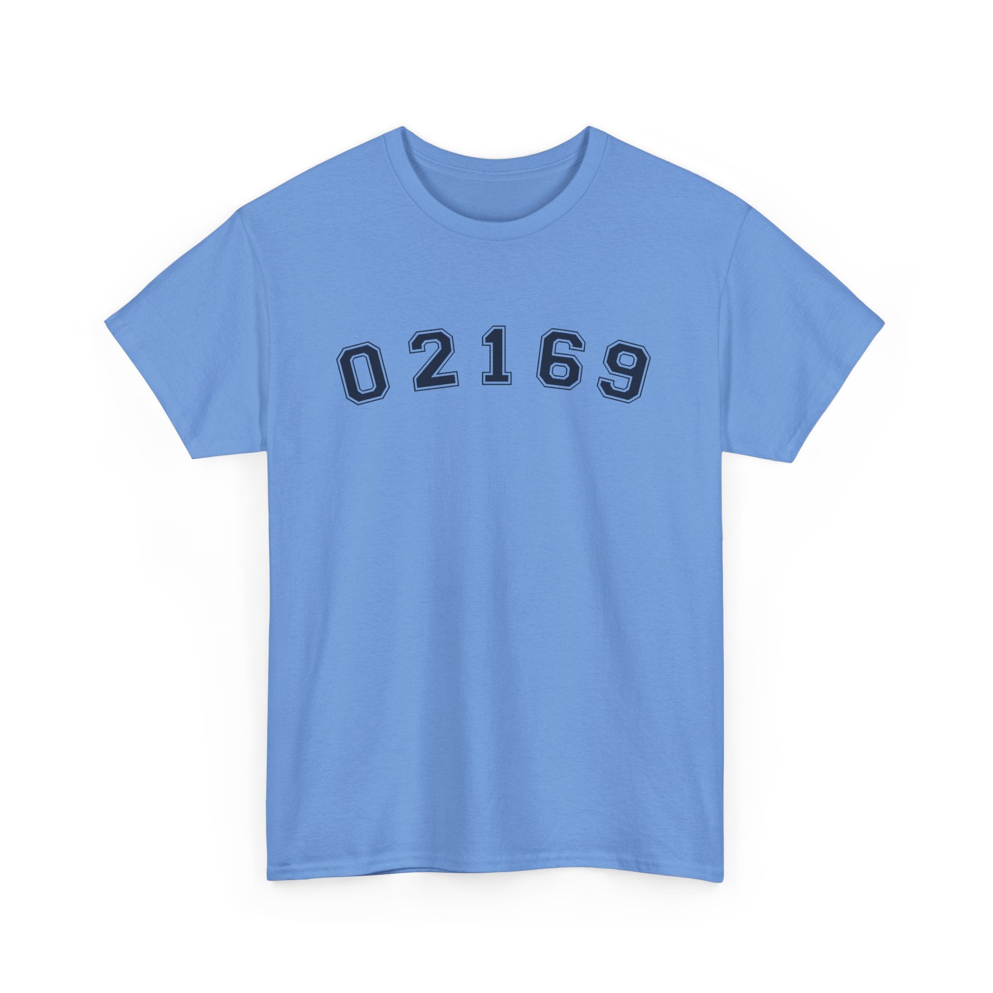 02169-Quincy Zip Code T-shirt Navy Text