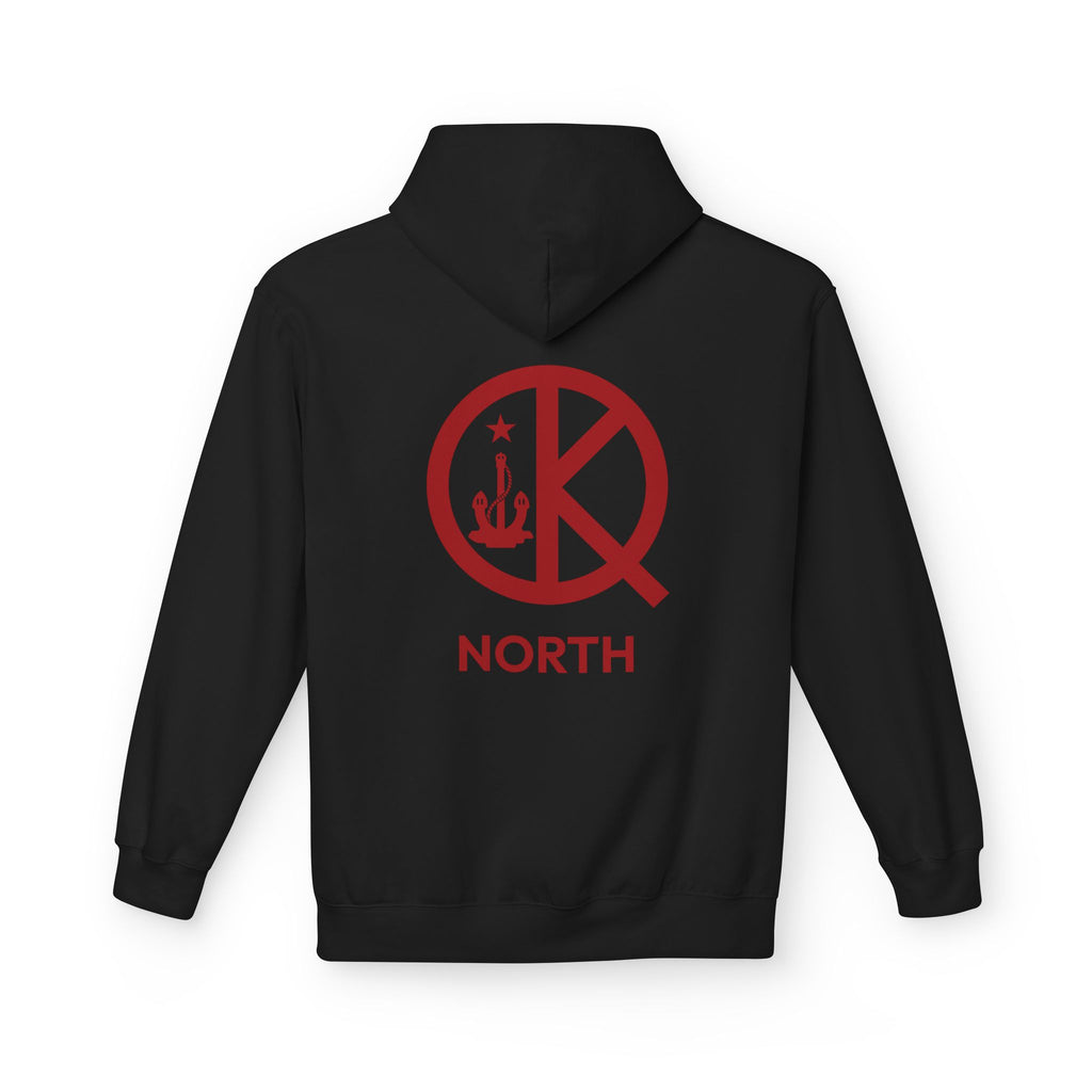 North Quincy- Red and Black Softstyle Hoodie