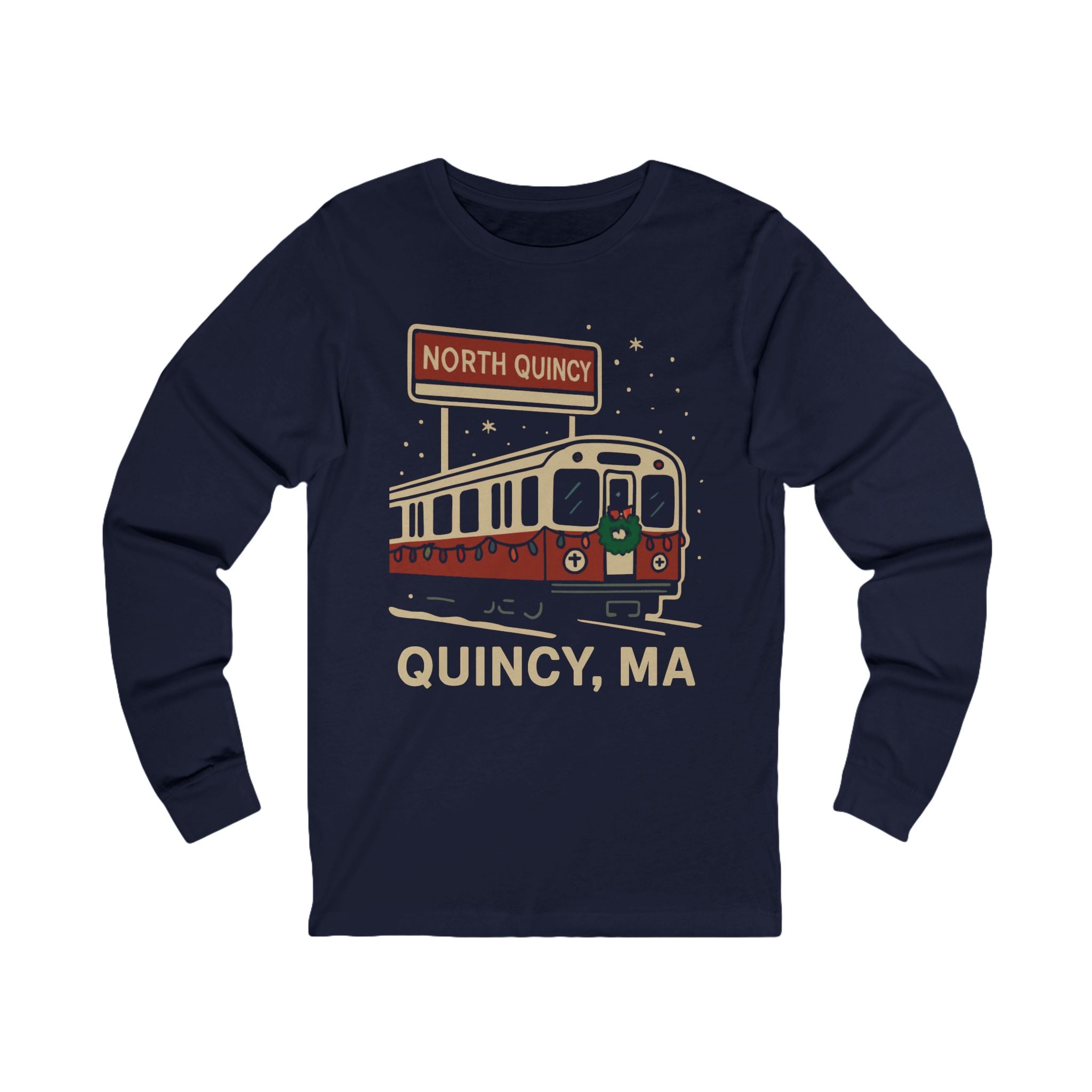 North Quincy Red Line Holiday Longsleeve