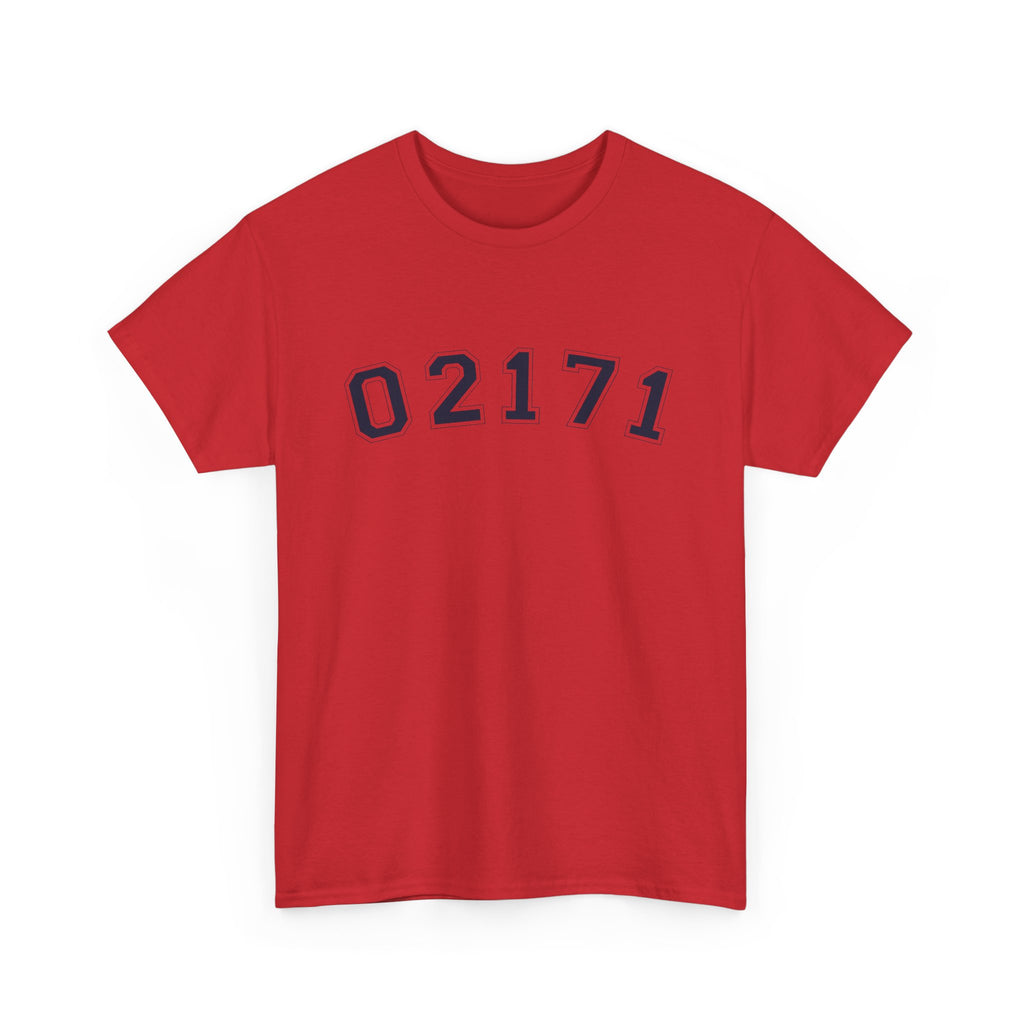 02171- Quincy Zip Code T-shirt Navy Text