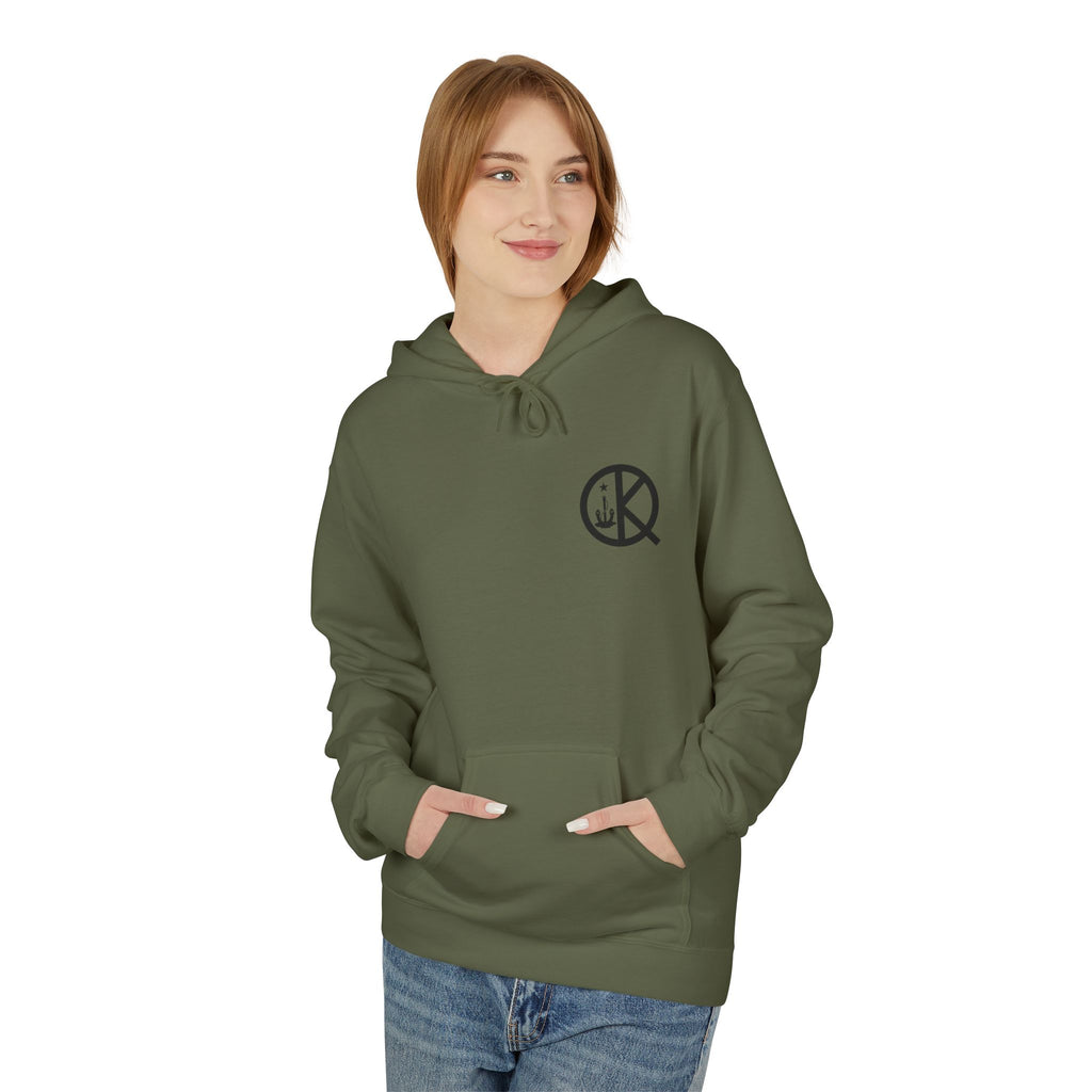 Quincy Quarries Permit Softstyle Hoodie- Black Text