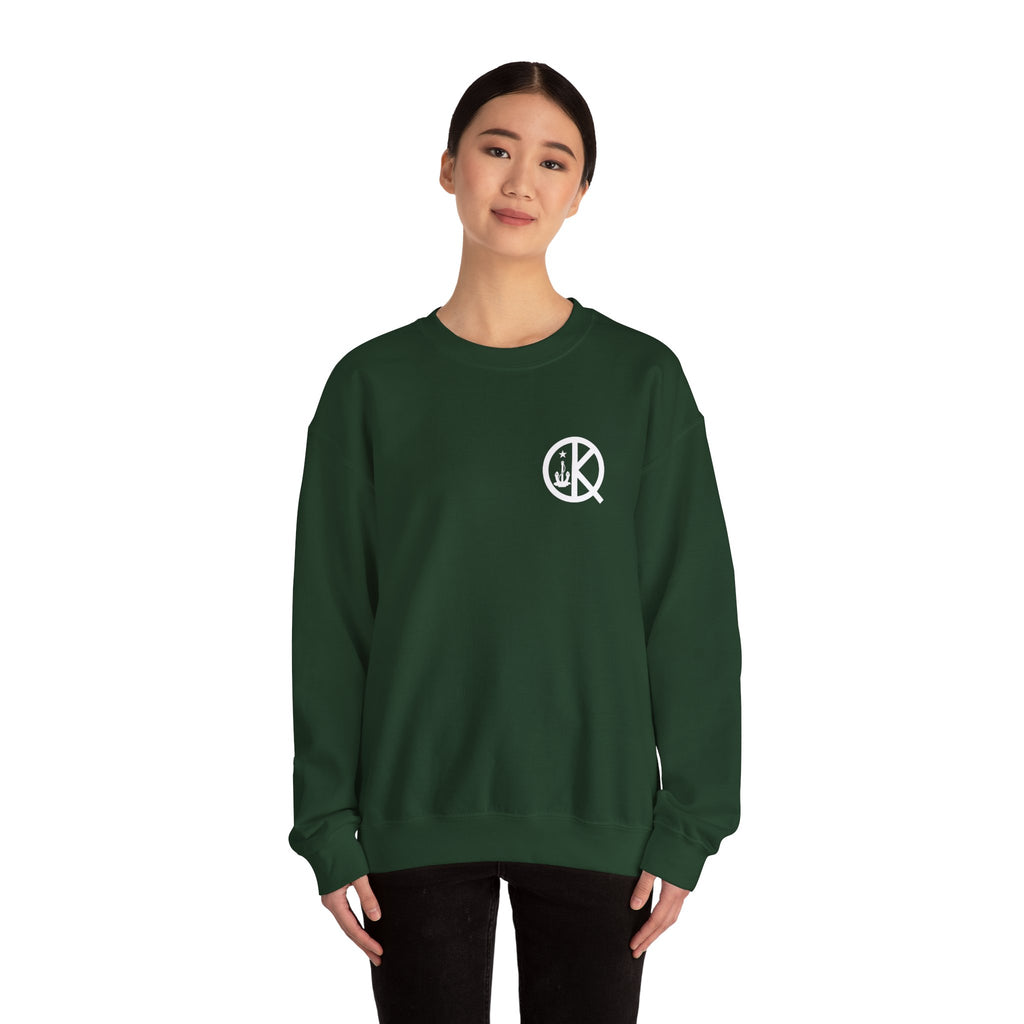Quincy Kid Crewneck Sweatshirt With White Emblem
