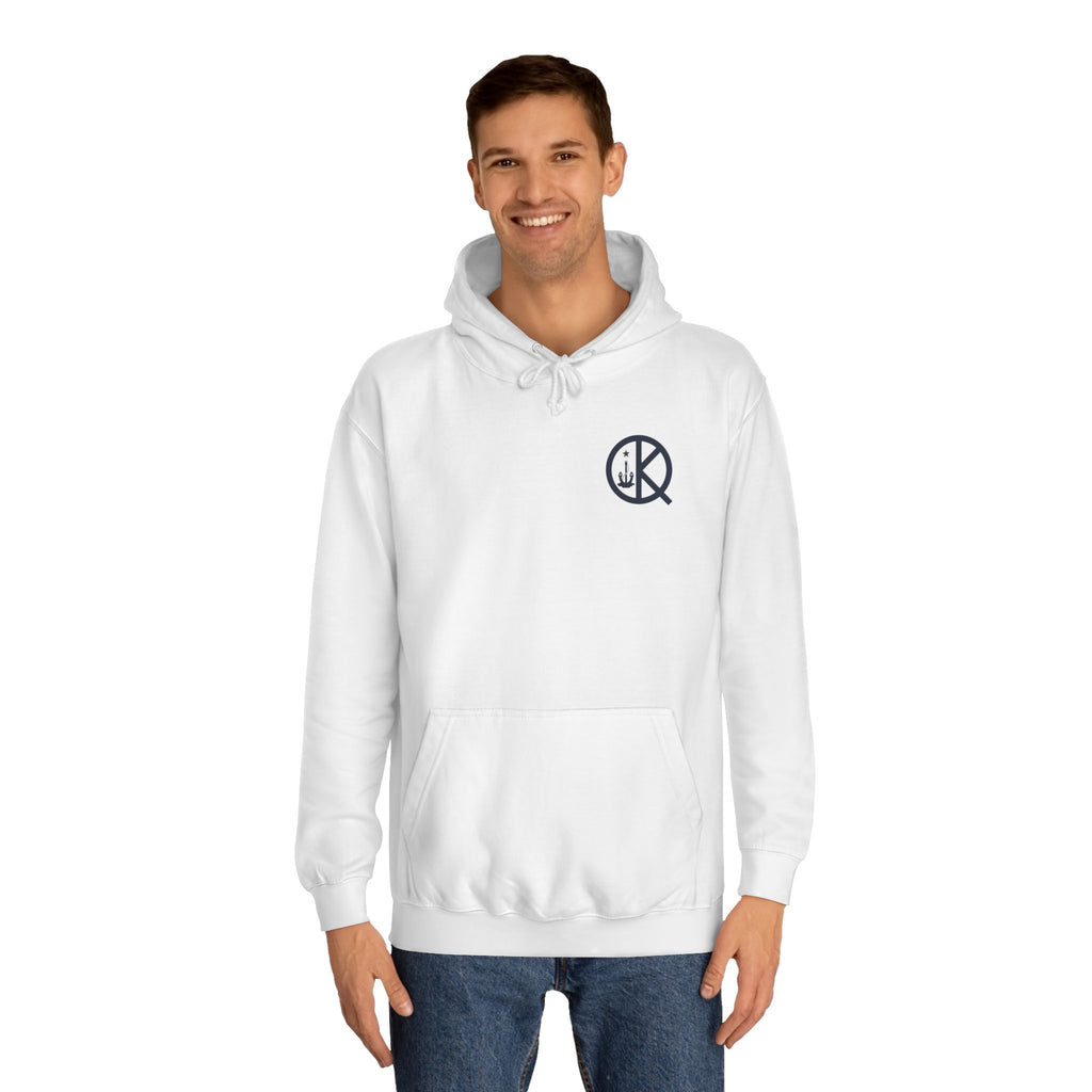 Quincy Kid Hoodie with Emblem- Navy