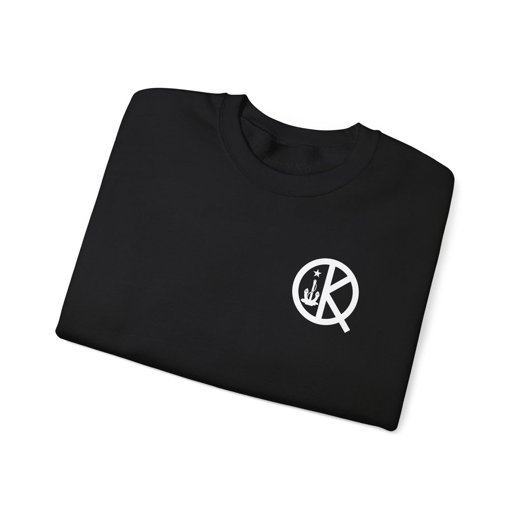 Quincy Kid Crewneck Sweatshirt With White Emblem