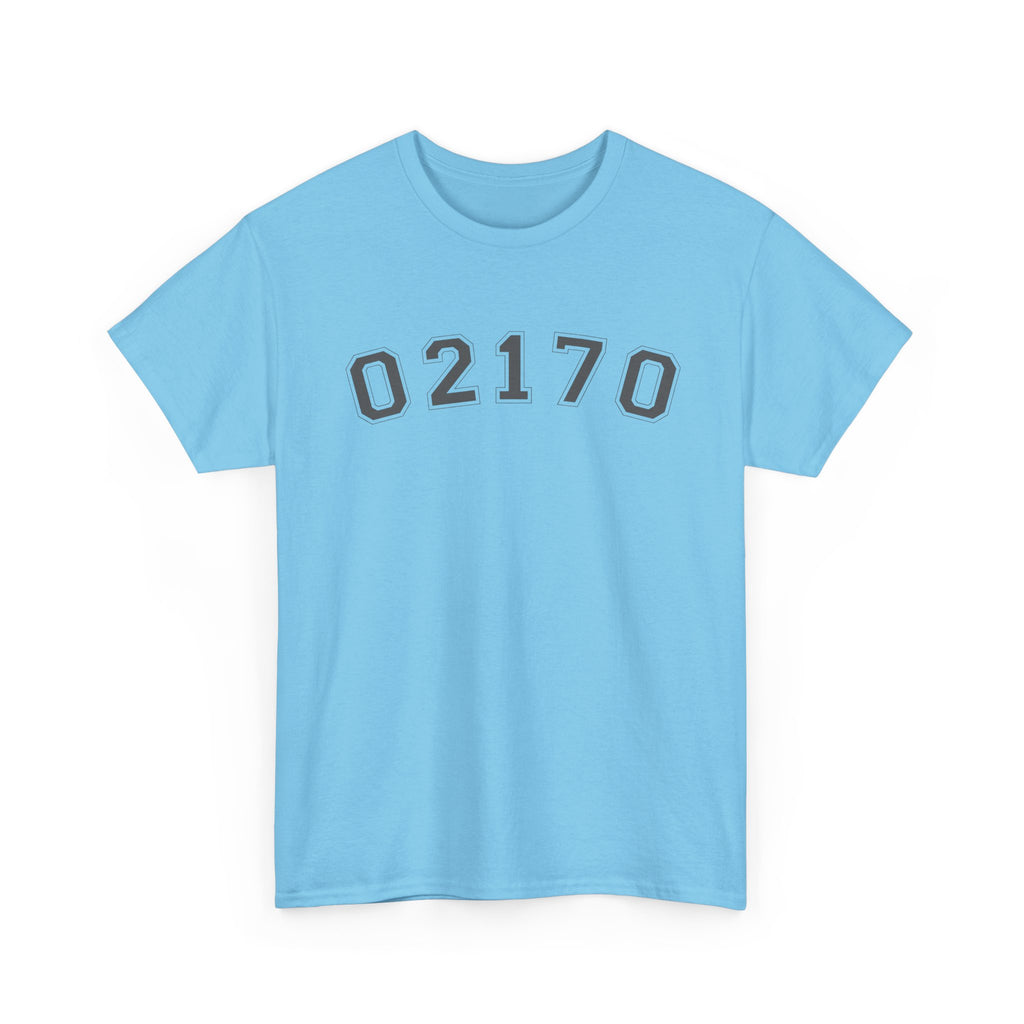 02170- Quincy Zip Code T-shirt Grey Text