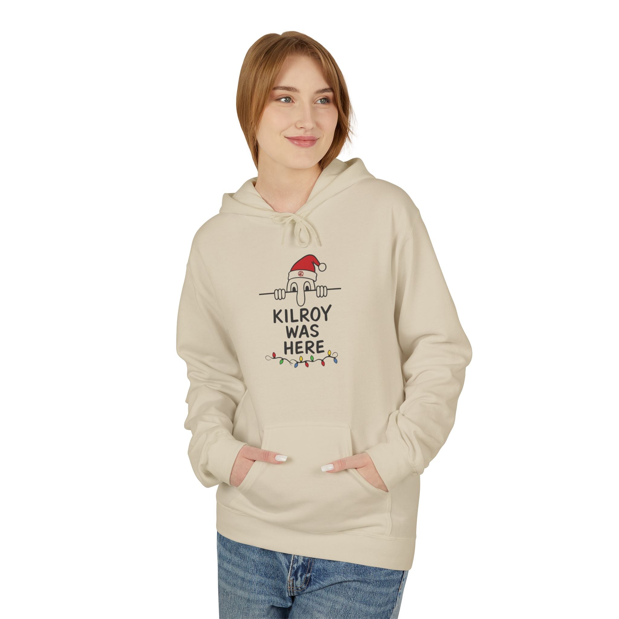 Kilroy Was Here Softstyle Holiday Hoodie- Front