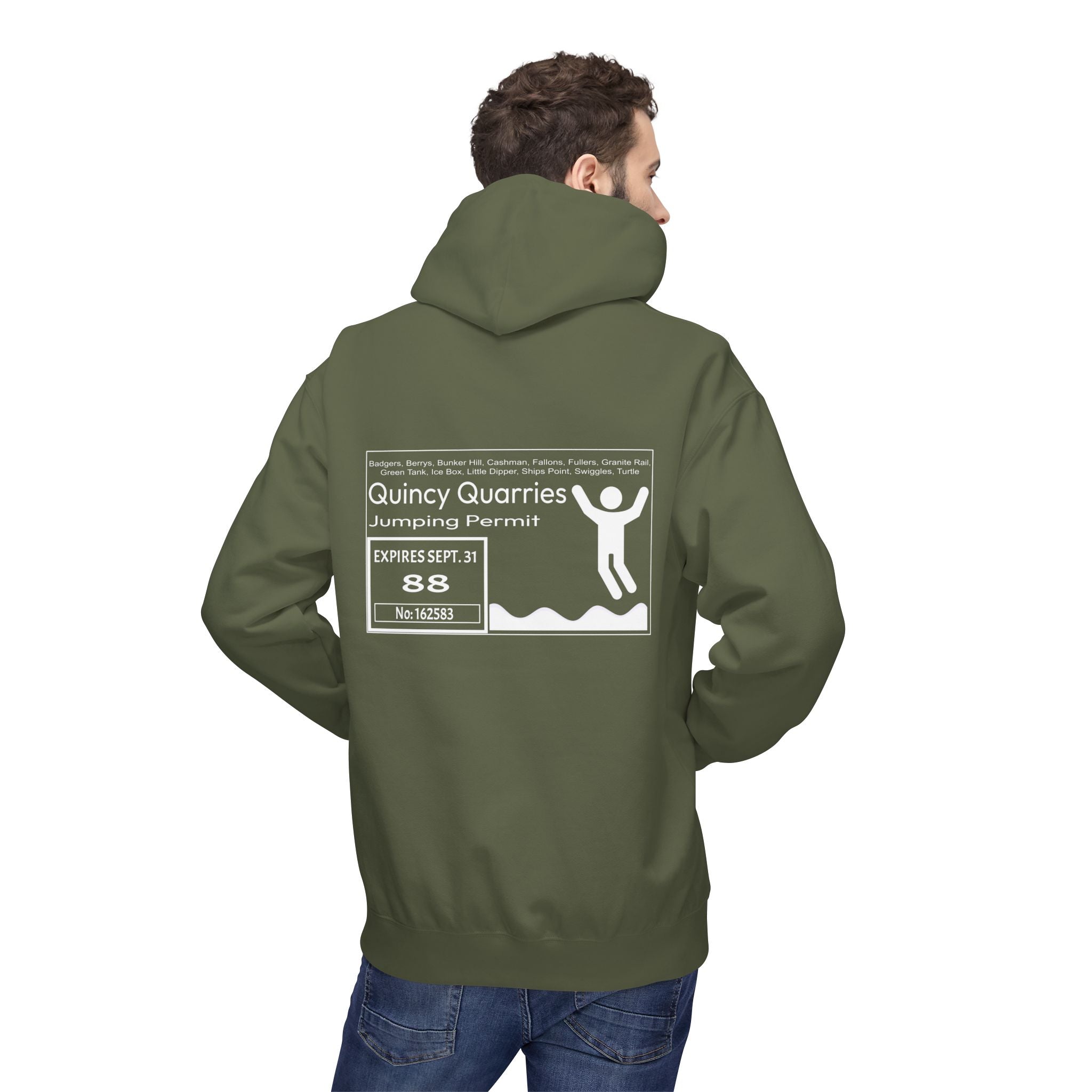 Quincy Quarries Permit Softstyle Hoodie