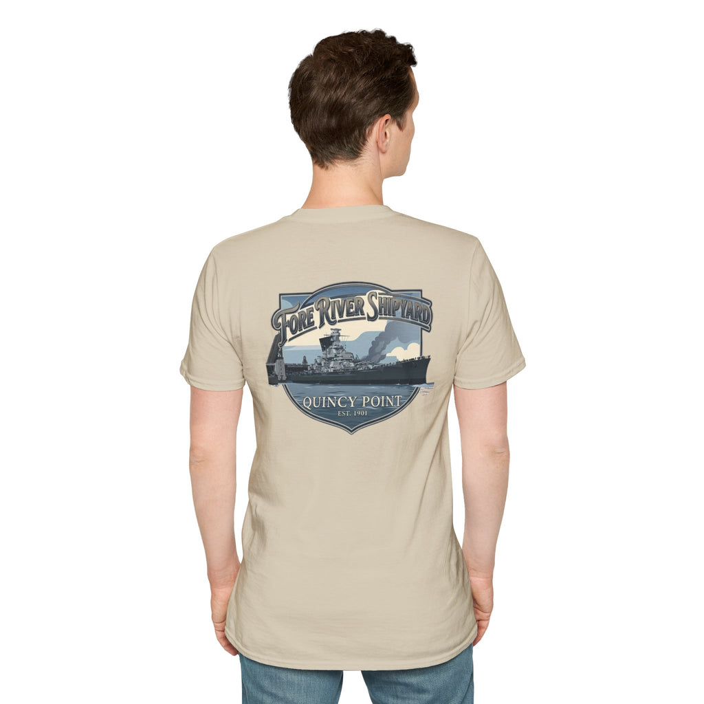 USS Massachusetts Fore River Shipyard T-Shirt