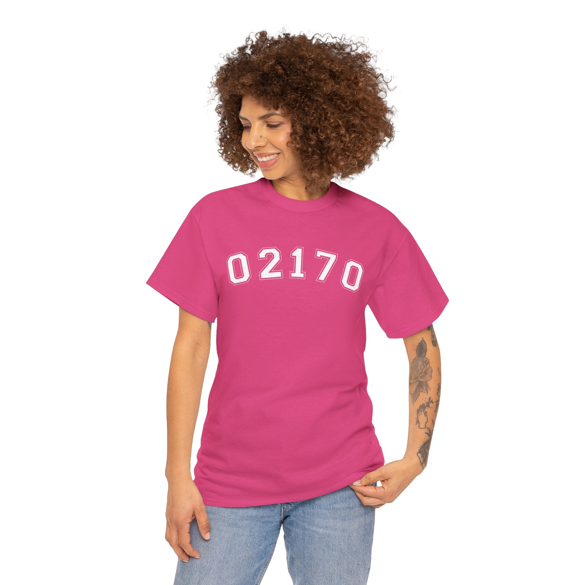 02170- Quincy Zip Code T-shirt White Text