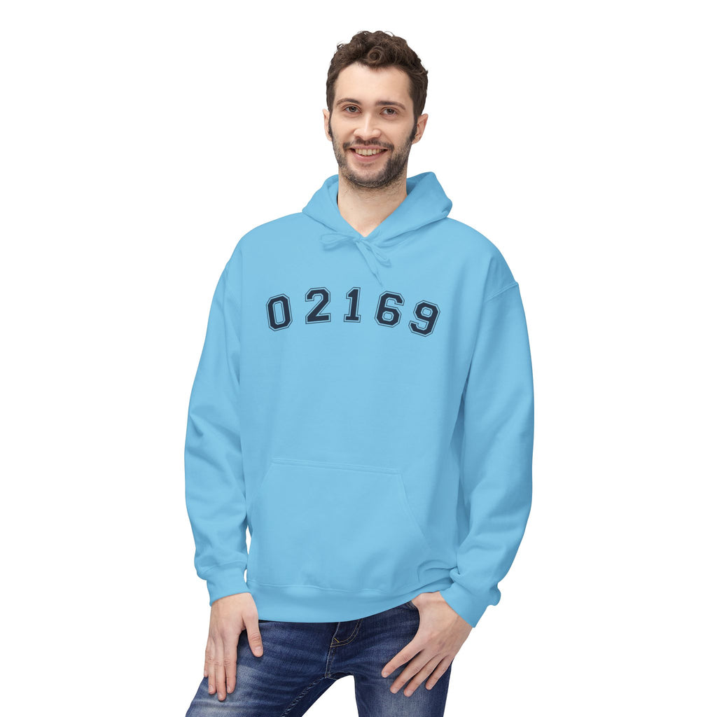 02169- Quincy Zip Code Sweatshirt Navy Text