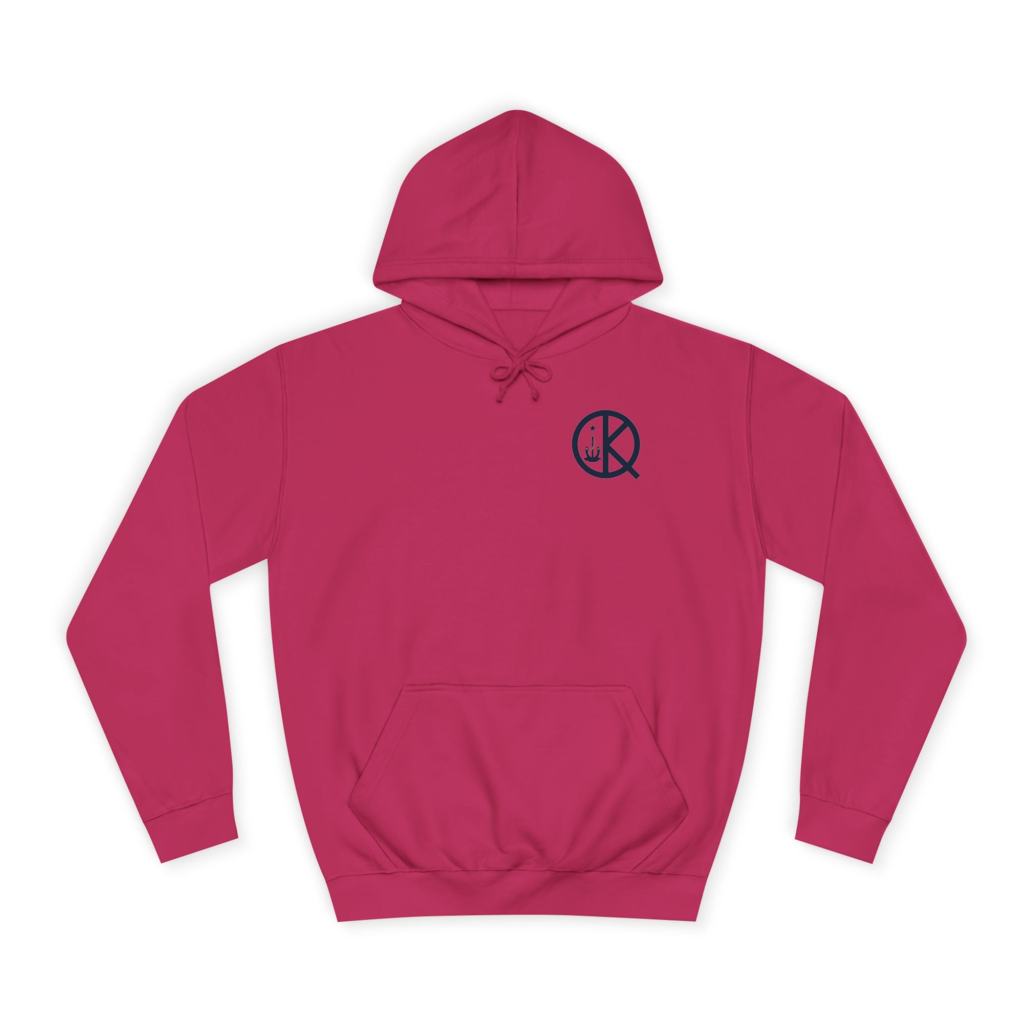Quincy Kid Hoodie with Emblem- Navy
