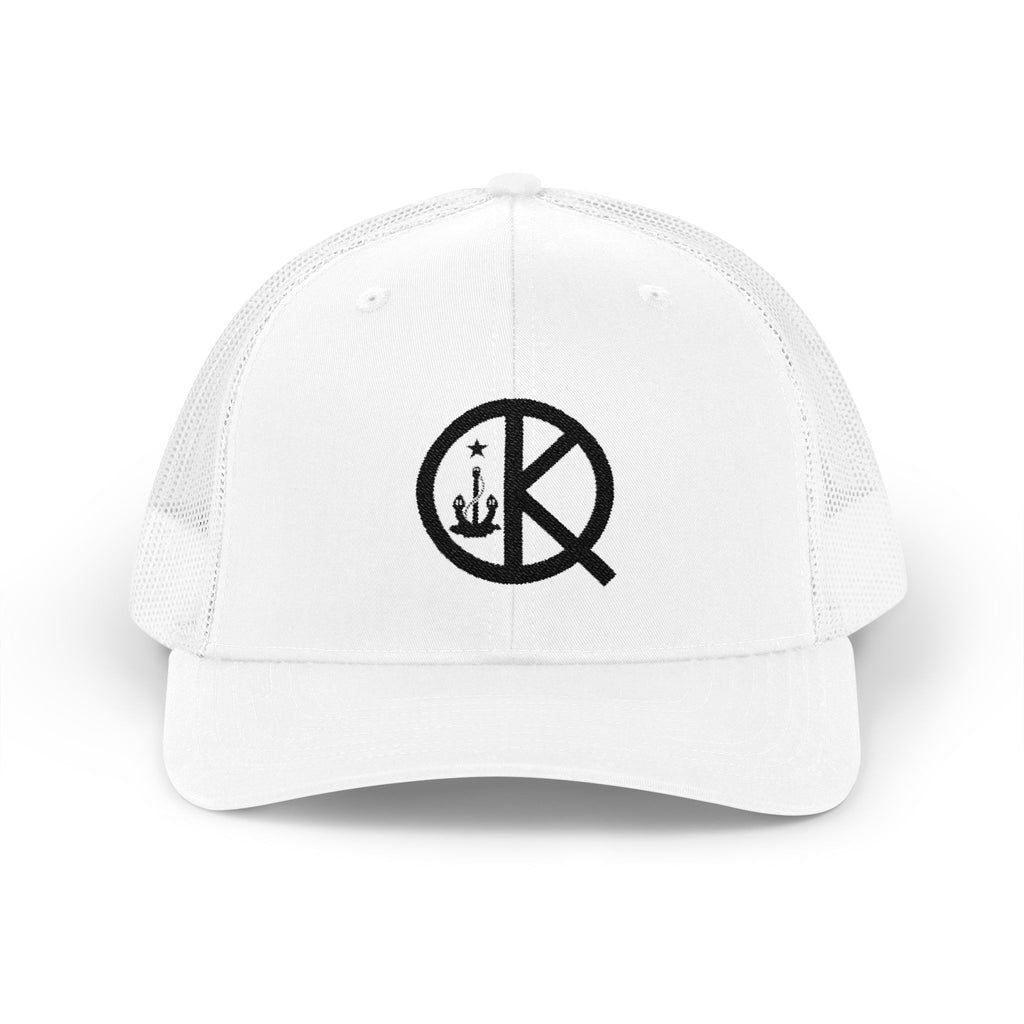 QK Logo Snapback Trucker Cap