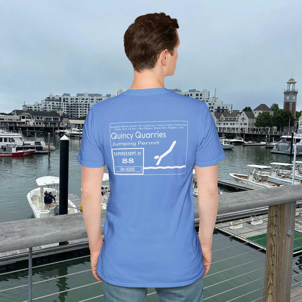 Quincy Quarries Permit T-shirt- Back