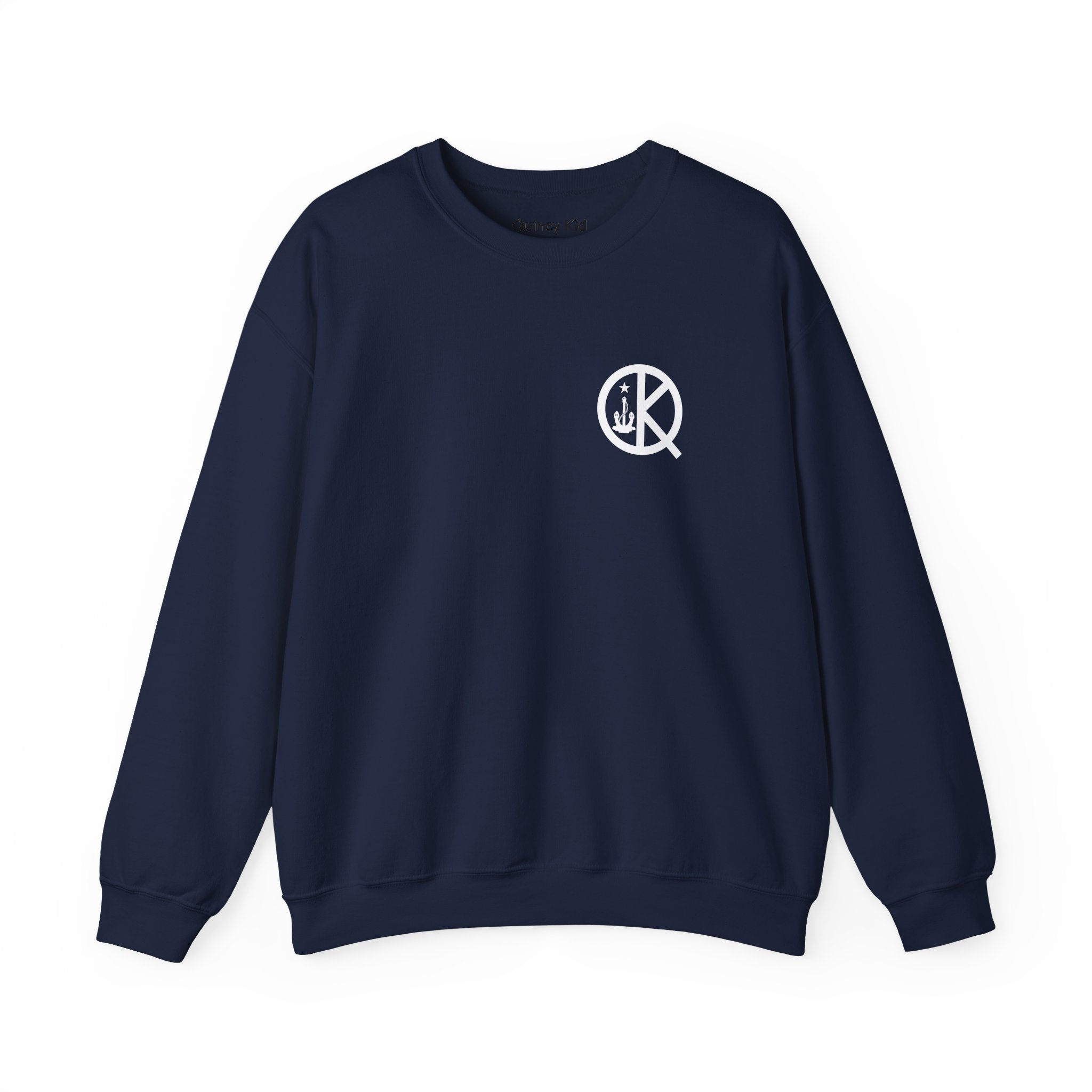 Quincy Kid Crewneck Sweatshirt With White Emblem